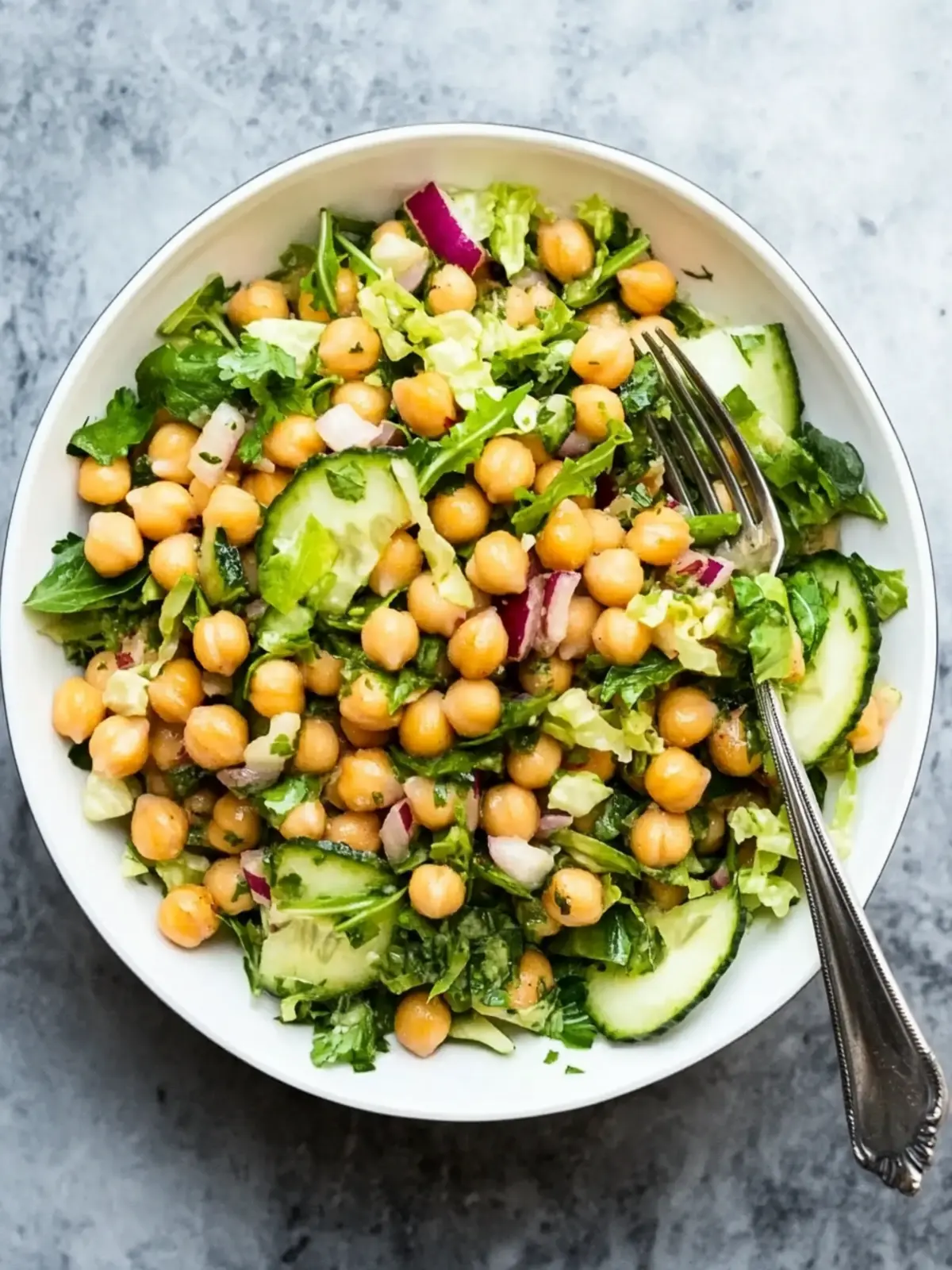 5-Minute Chickpea Chopped Salad for a Fresh Flavor Boost 5 5-minute chickpea chopped salad