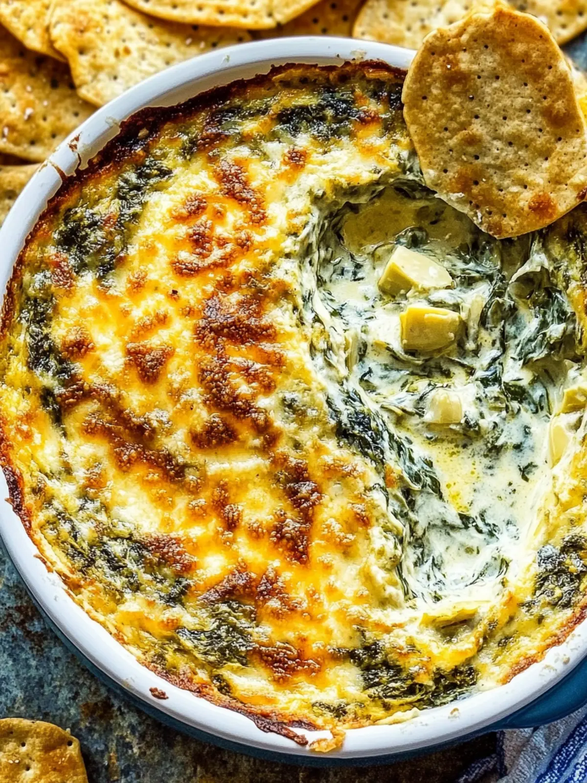 Creamy Hot Spinach Artichoke Dip for Ultimate Party Fun 5 Hot Spinach Artichoke Dip