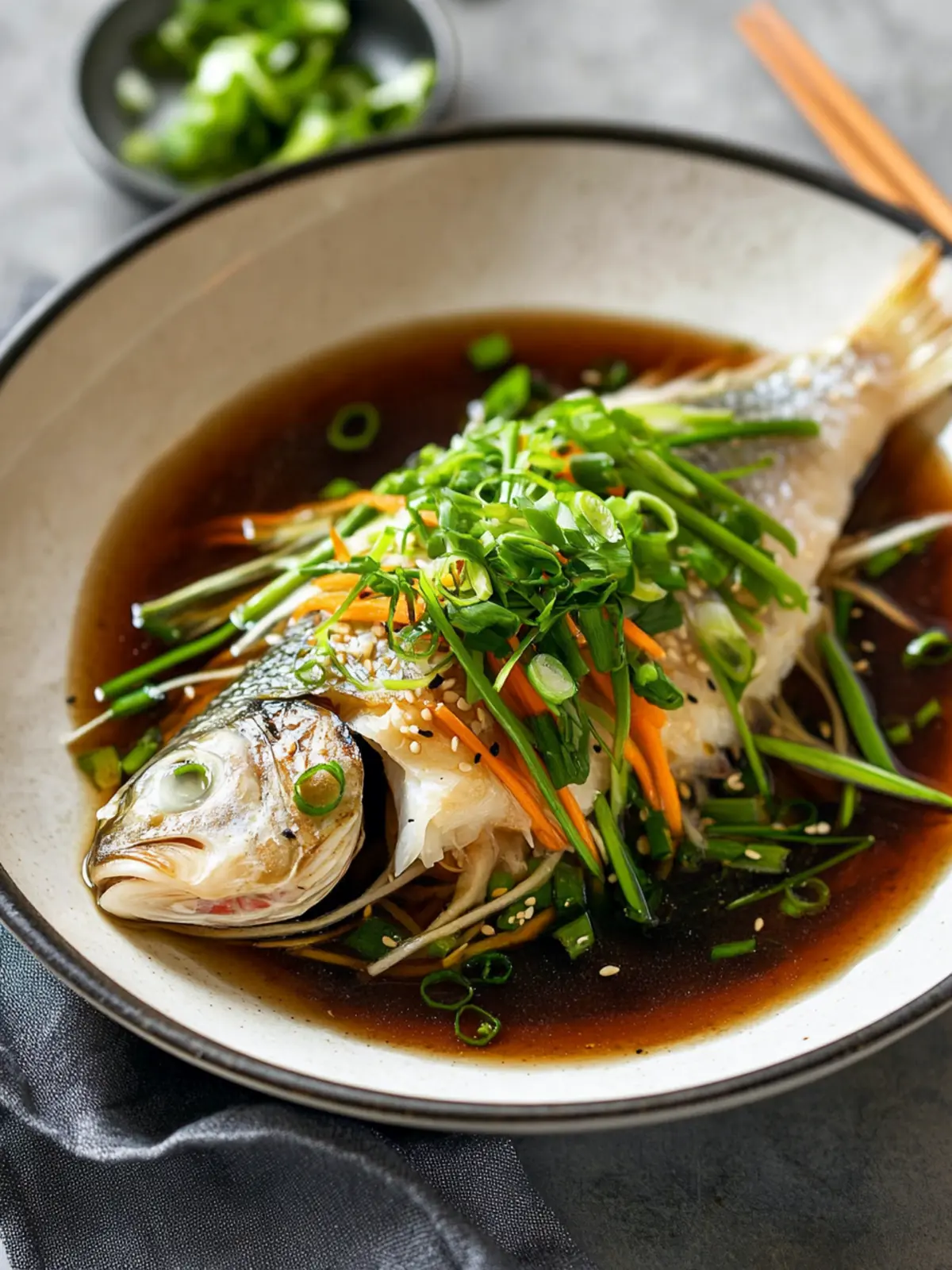 Father's Day Steamed Fish with Ginger and Soy Sauce Delight 3 Father's Day Steamed Fish with Ginger and Soy Sauce