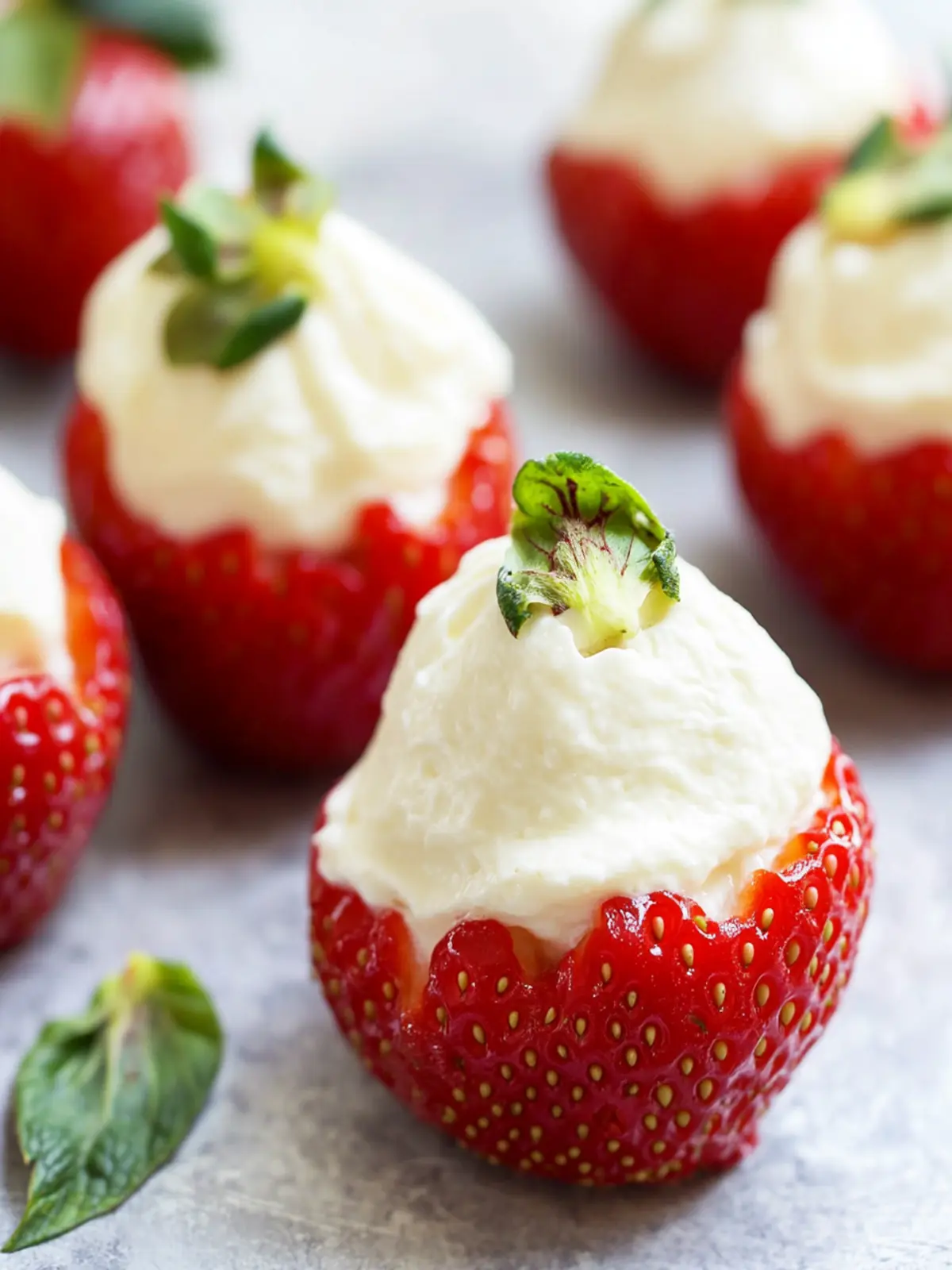 Delicious Simple Whipped Mascarpone Stuffed Strawberries 4 Simple Whipped Mascarpone Stuffed Strawberries