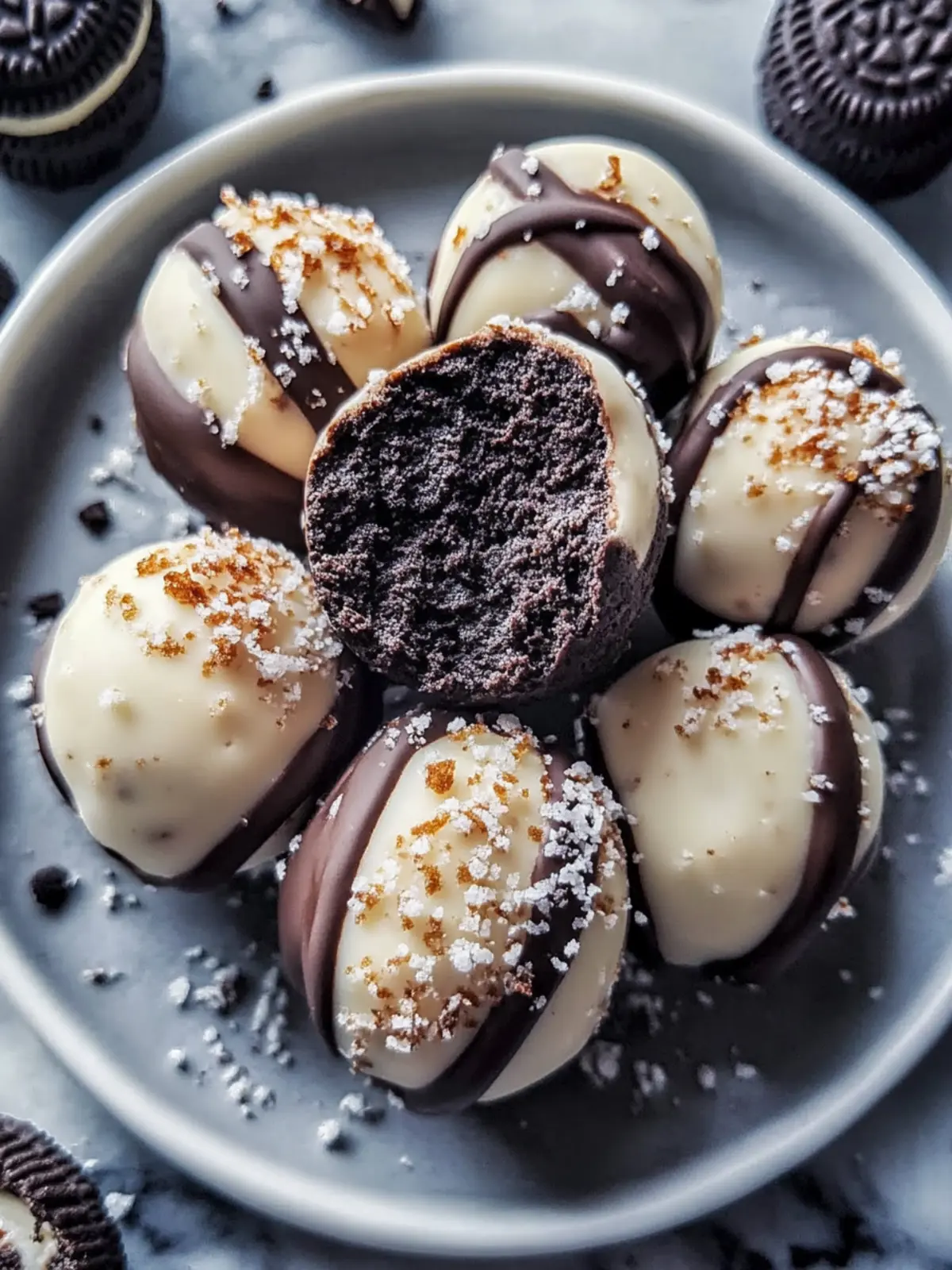 Delicious Pretzel Oreo Balls with Homemade Caramel Treats 5 Pretzel Oreo Balls