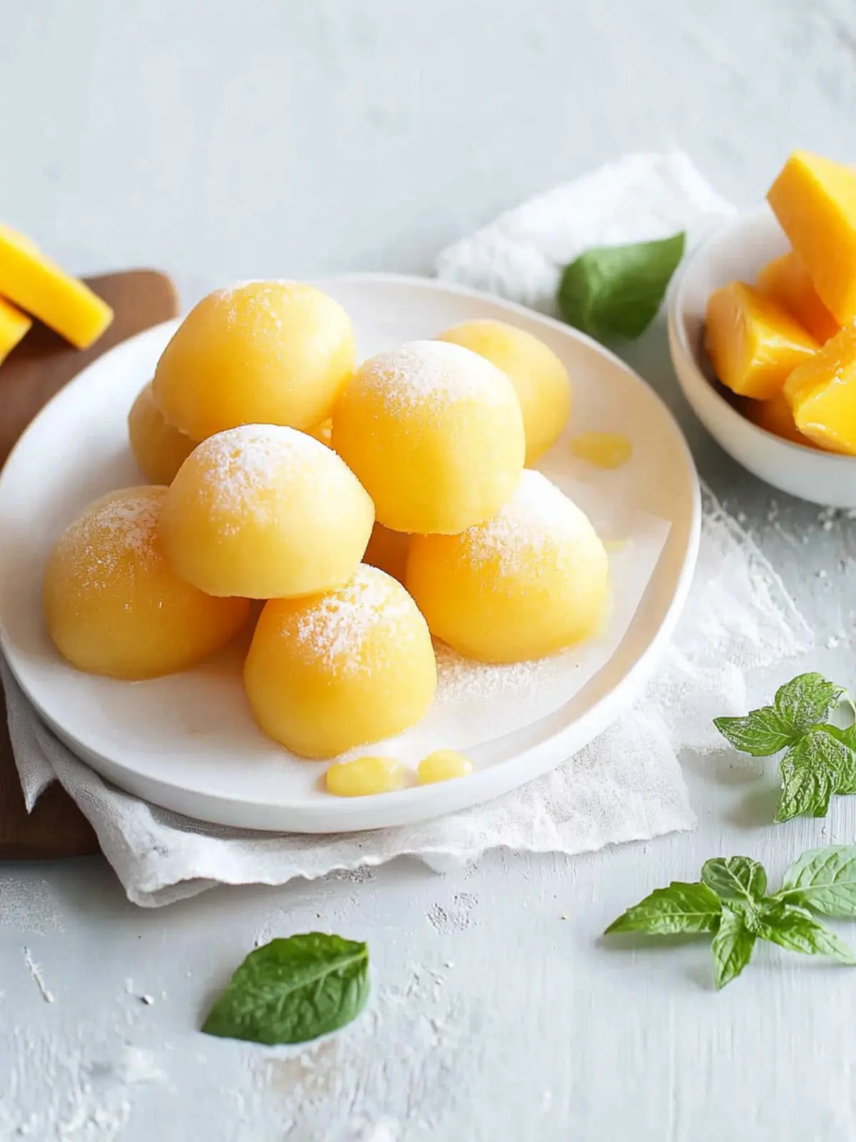 Easy 3-Ingredient Mango Mochi with Creamy Custard Filling 3 Easy 3-Ingredient Mango Mochi with Custard Filling