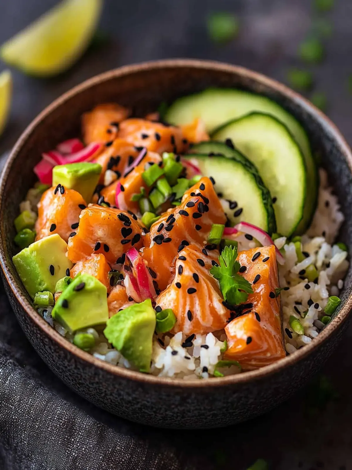 Father's Day Salmon Rice Bowl with Spicy Coconut Zing 2 Father's Day Salmon Rice Bowl