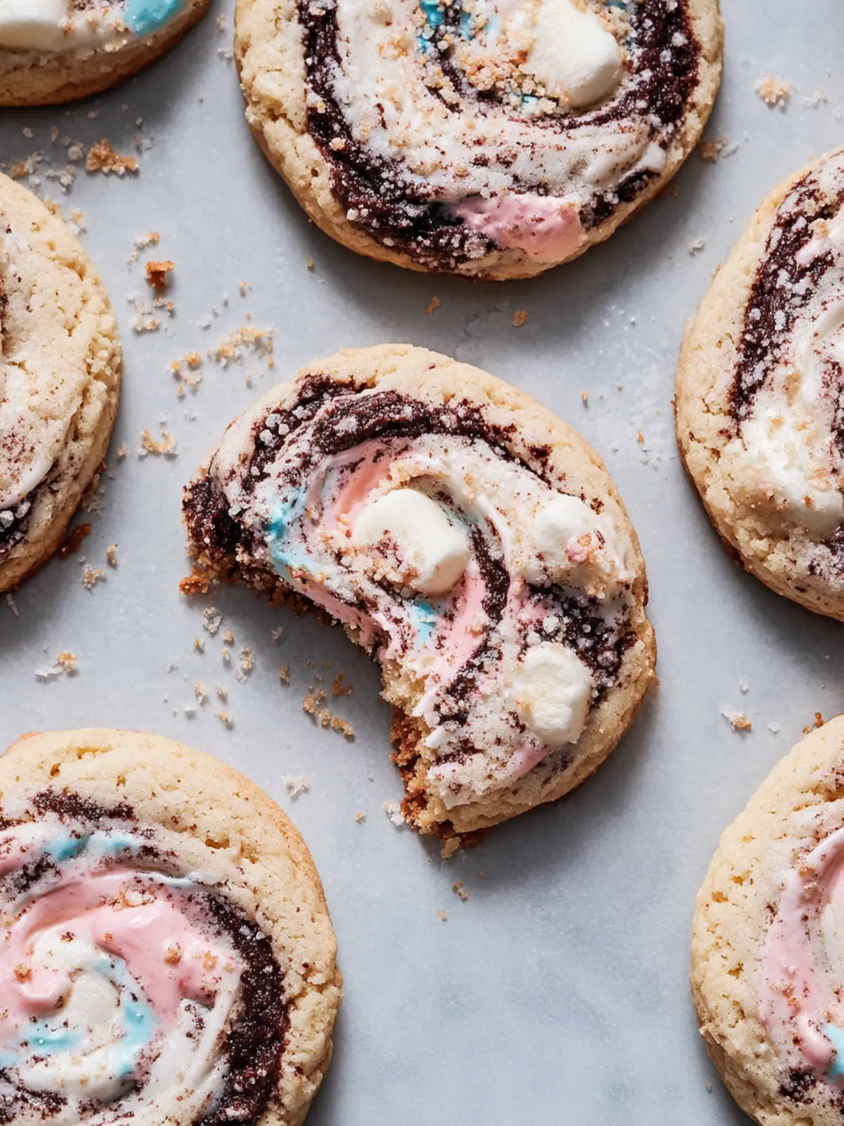Irresistible Father's Day Marshmallow Swirl Cookies Recipe 2 Father' Day Marshmallow Swirl Cookies