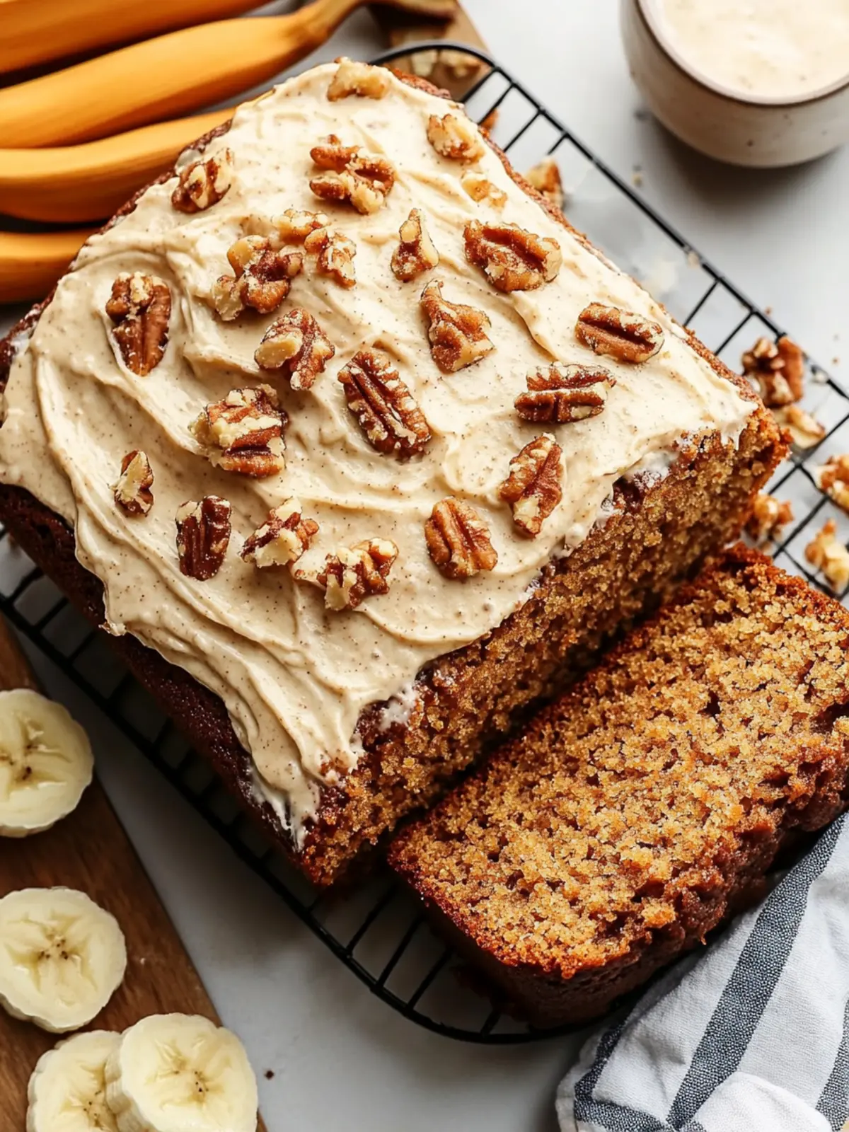 Irresistible Carrot Cake Banana Bread with Cinnamon Cream Cheese Frosting 4 Carrot Cake Banana Bread with Cinnamon Cream Cheese Frosting