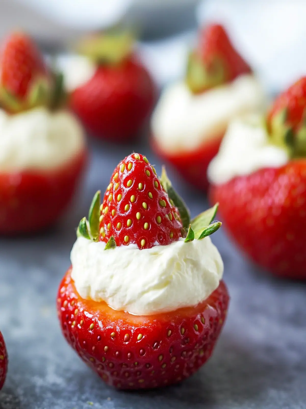 Delicious Simple Whipped Mascarpone Stuffed Strawberries 3 Simple Whipped Mascarpone Stuffed Strawberries