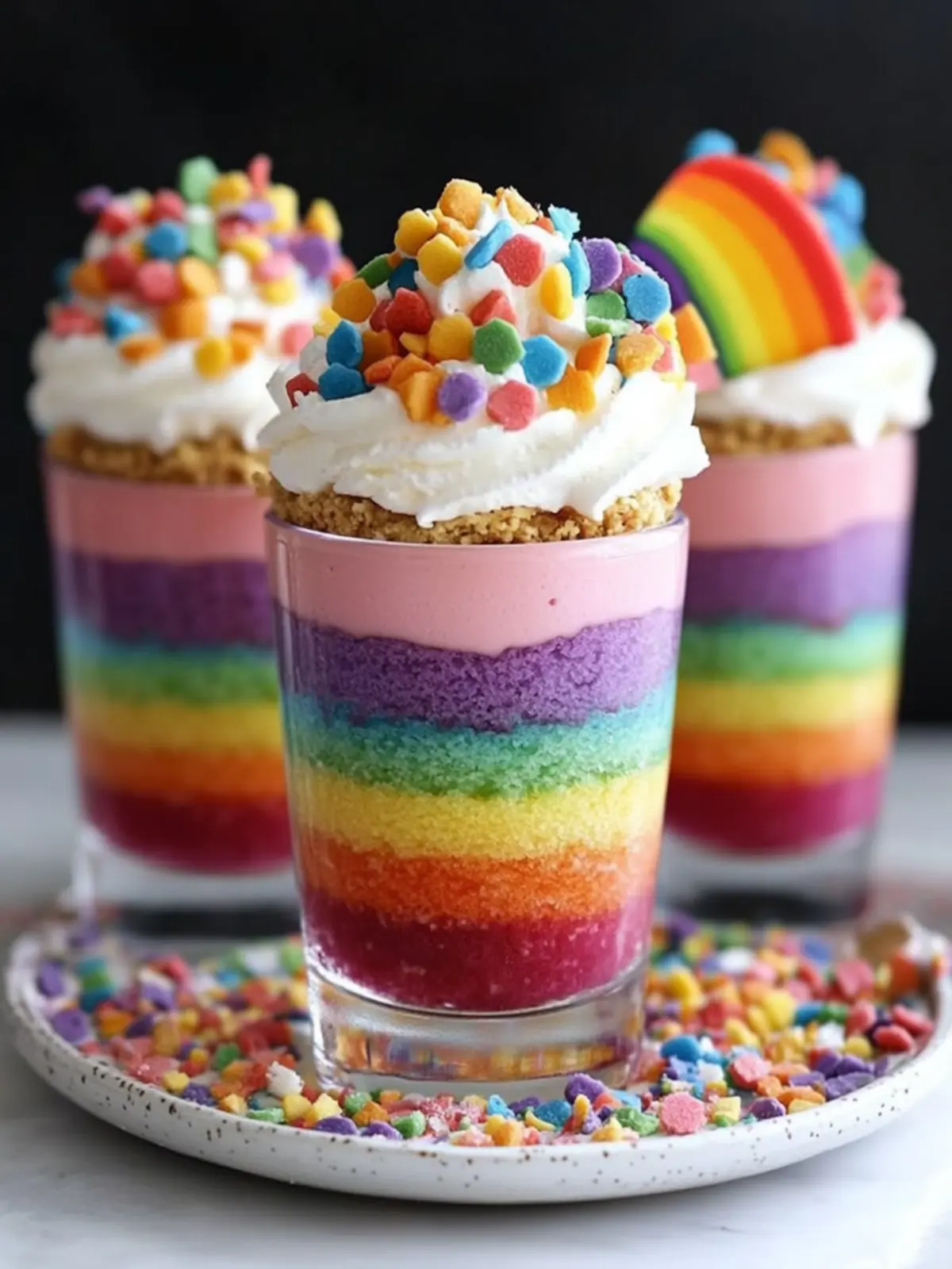Pride Month Rainbow No-Bake Cheesecake Parfaits That Delight 2 Pride Month Rainbow No-Bake Cheesecake Parfaits