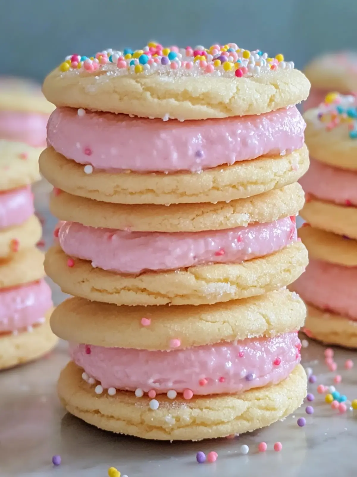 Delicious Pastel Sugar Cookie Sandwiches You Can’t Resist 4 Pastel Sugar Cookie Sandwiches