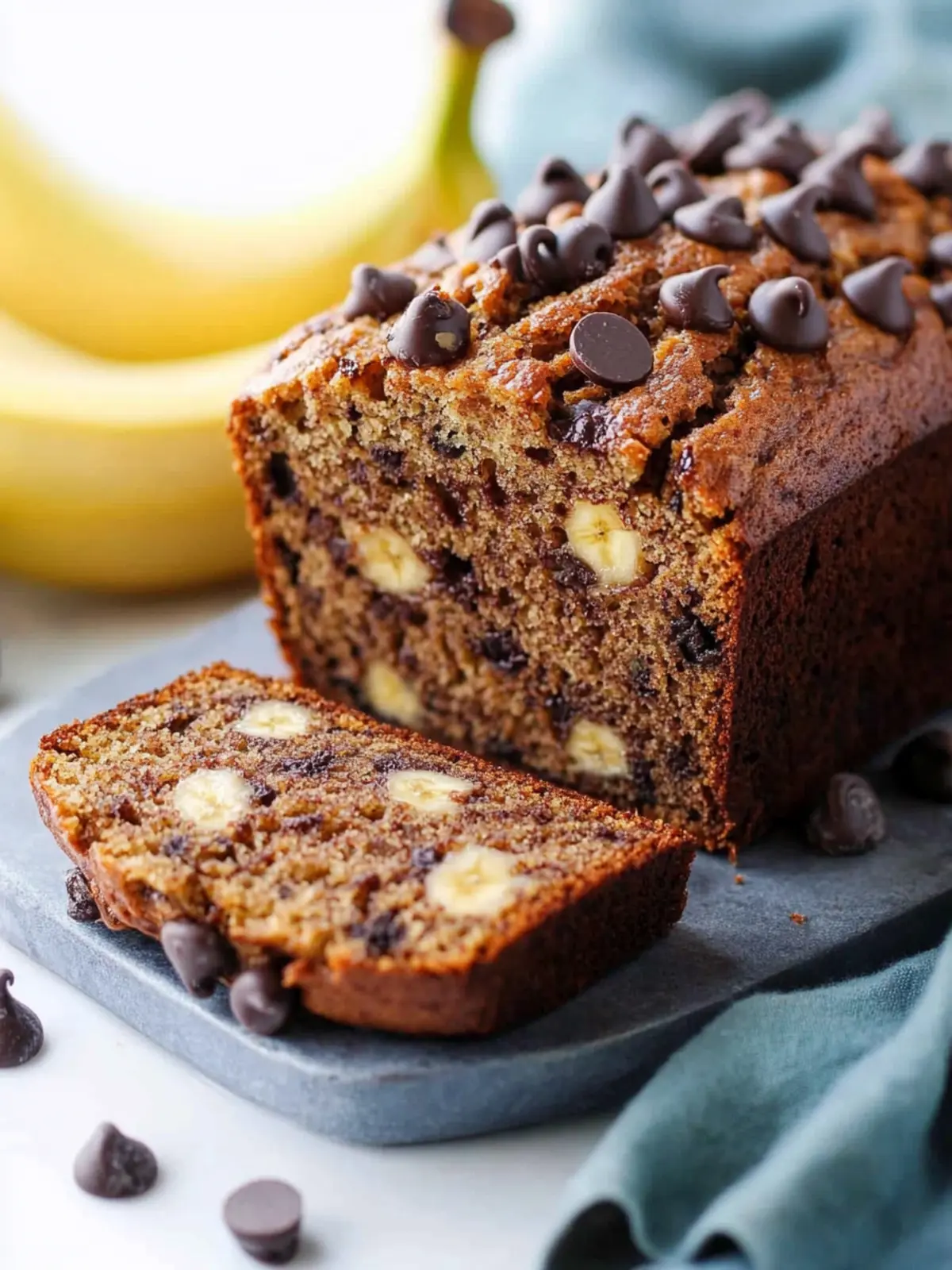 Irresistible Banana Chocolate Chip Bread You Can't Resist 2 Banana Chocolate Chip Bread