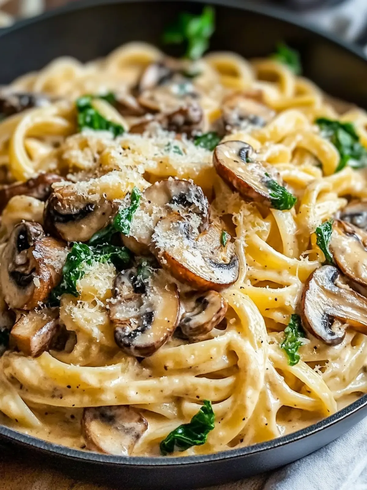 Creamy Tuscan Mushroom Pasta Skillet: Cozy Comfort Awaits 5 Creamy Tuscan Mushroom Pasta Skillet