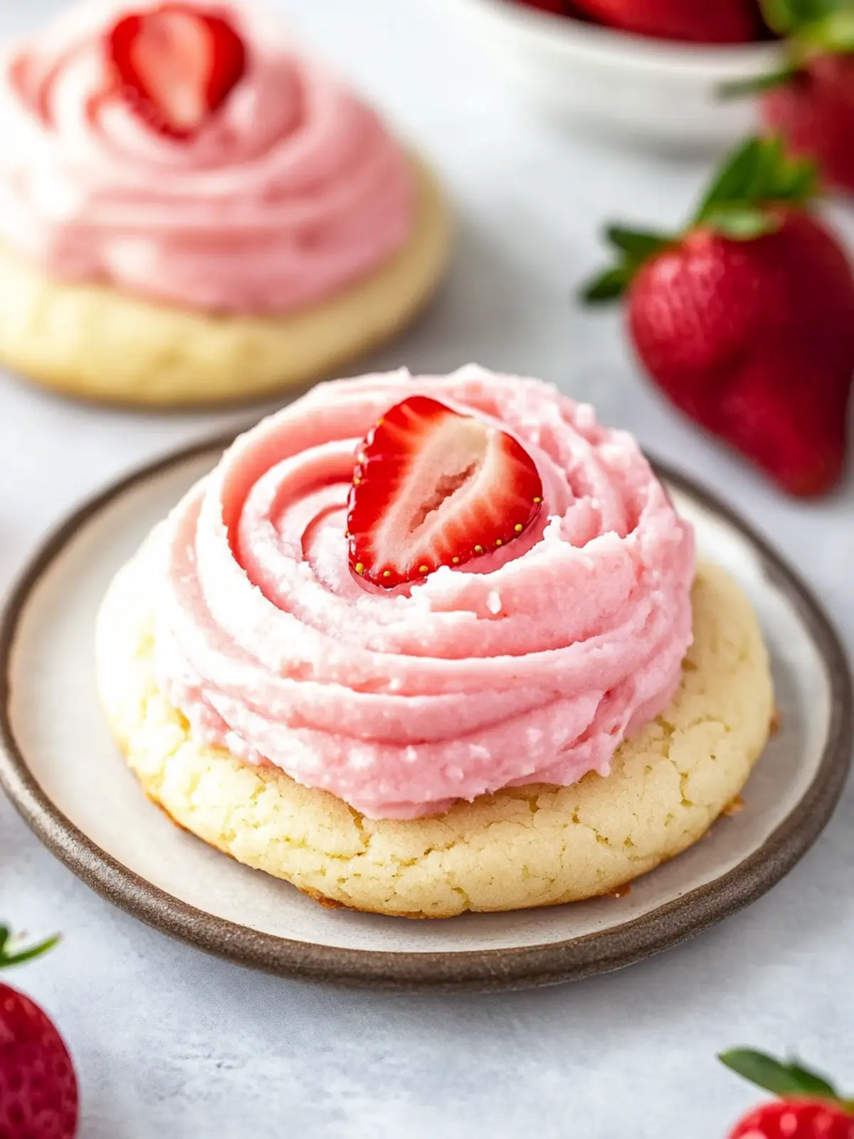 Irresistible Strawberry Frosted Sugar Cookies You’ll Adore 3 Strawberry Frosted Sugar Cookies