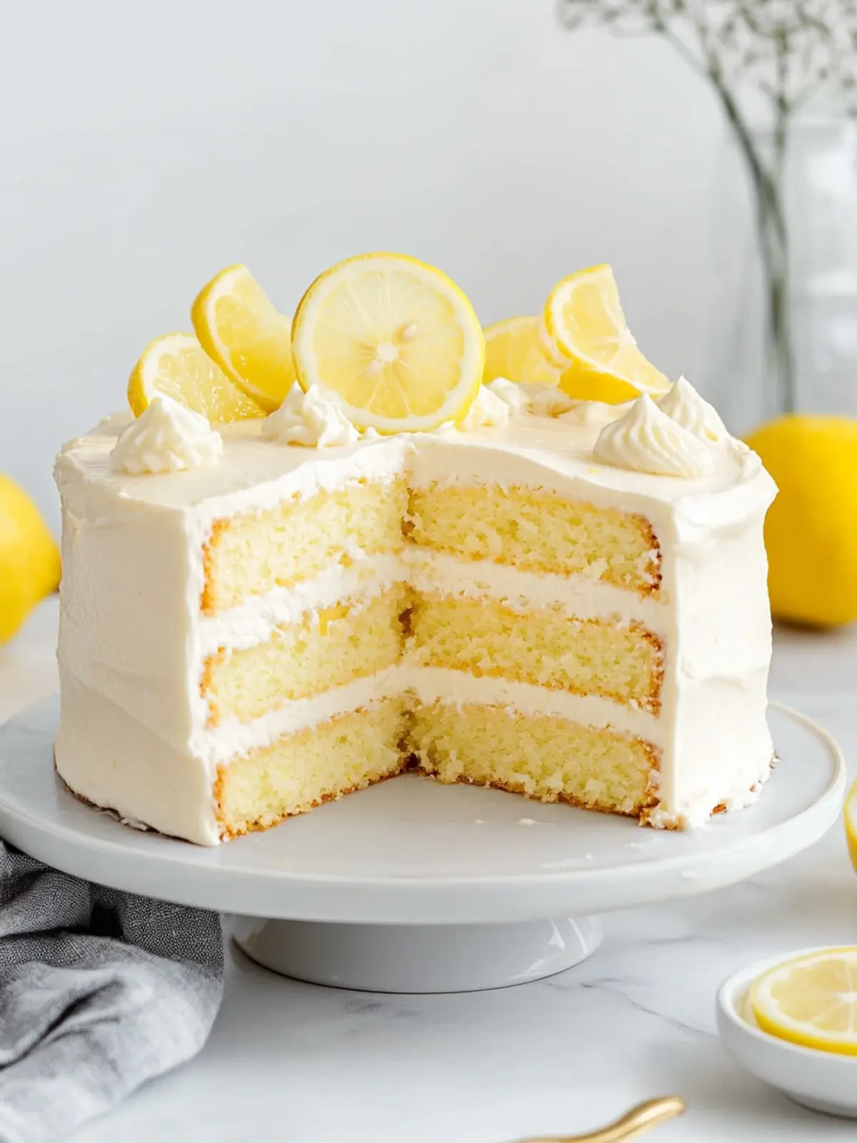 Lemon Cream Cake Recipe That Will Brighten Your Day 4 Lemon Cream Cake Recipe