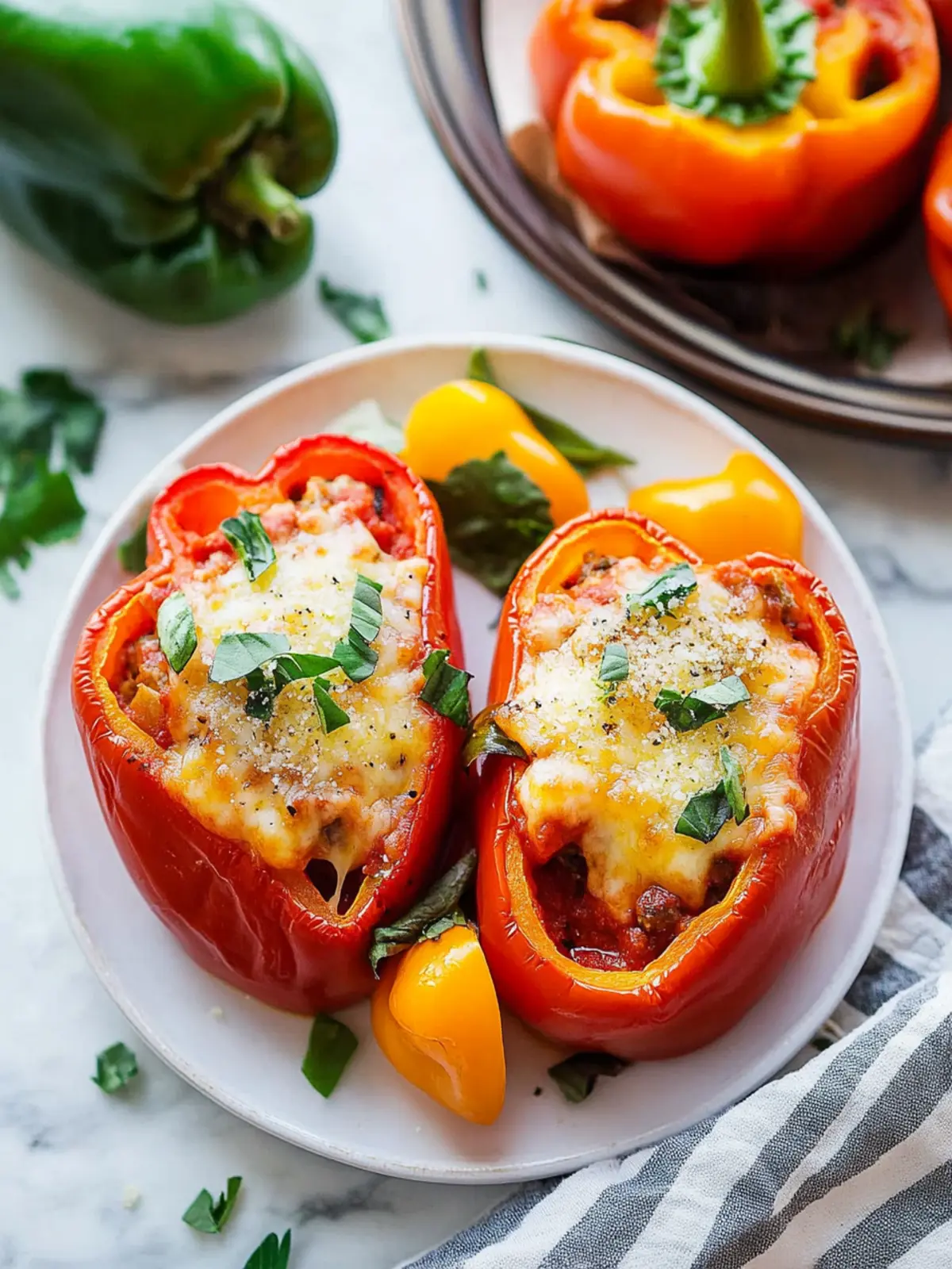 Ultimate Pizza Stuffed Peppers for a Fun Family Dinner 3 Pizza Stuffed Peppers