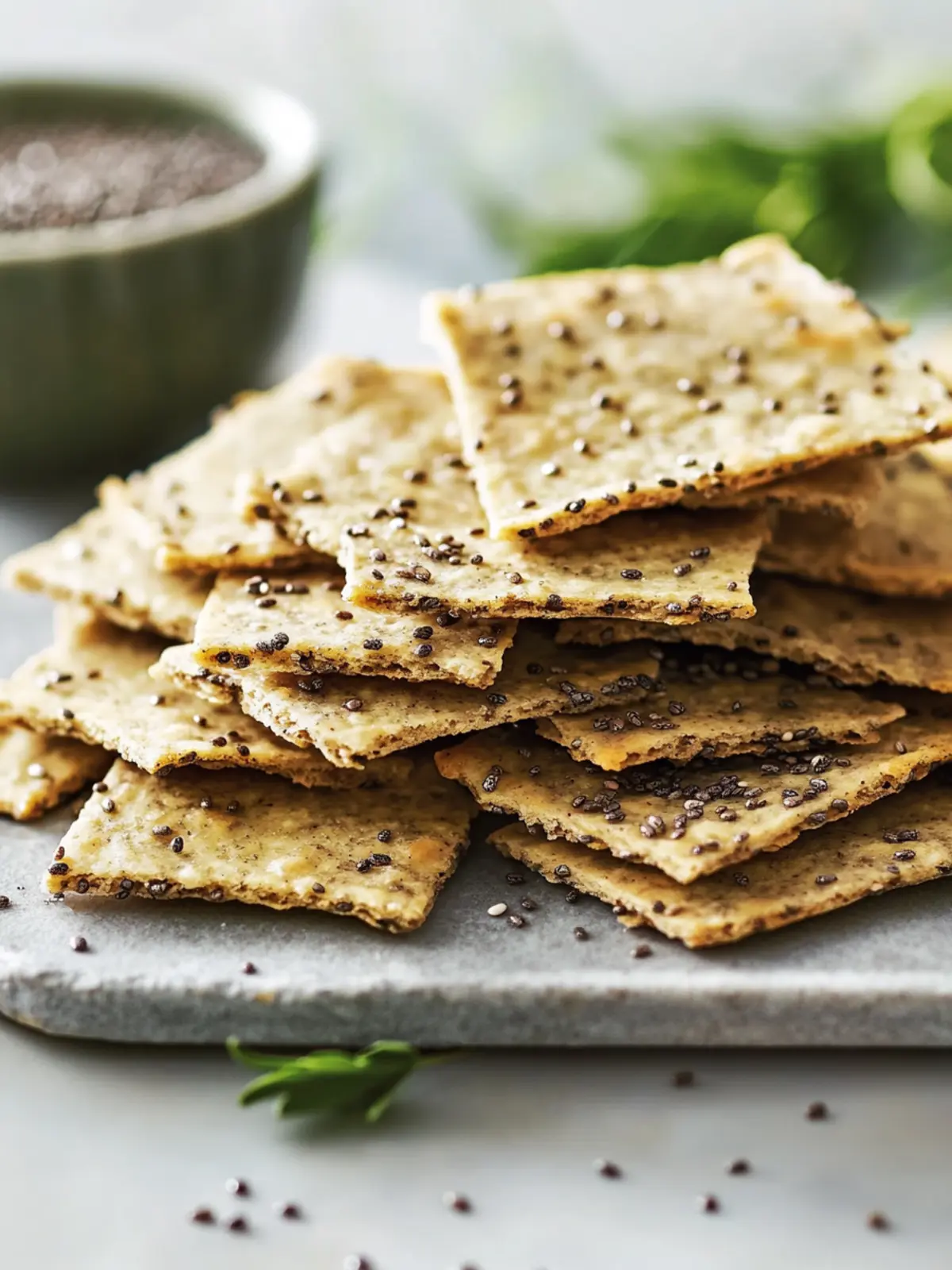 Crunchy Chia Seed Crackers for Guilt-Free Snacking Delight 3 Chia Seed Crackers
