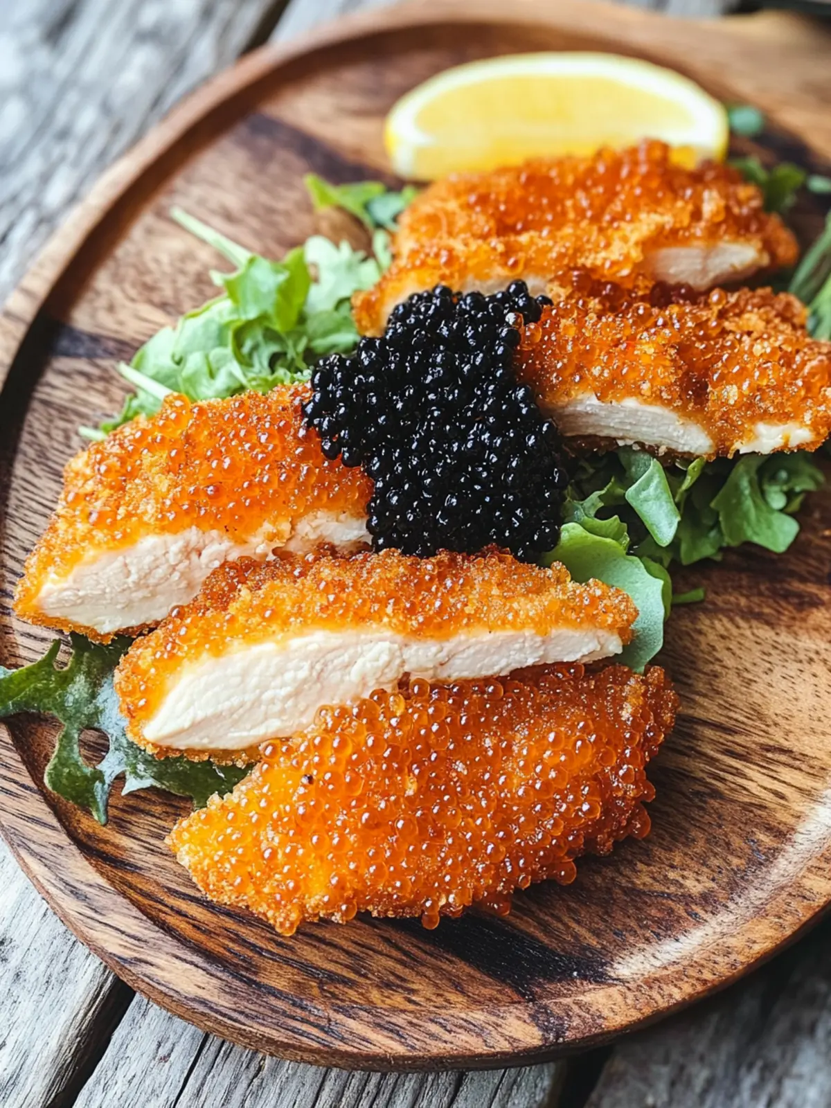 Easy Chicken Katsu with Caviar: A Gourmet Twist at Home 2 Easy Chicken Katsu with Caviar
