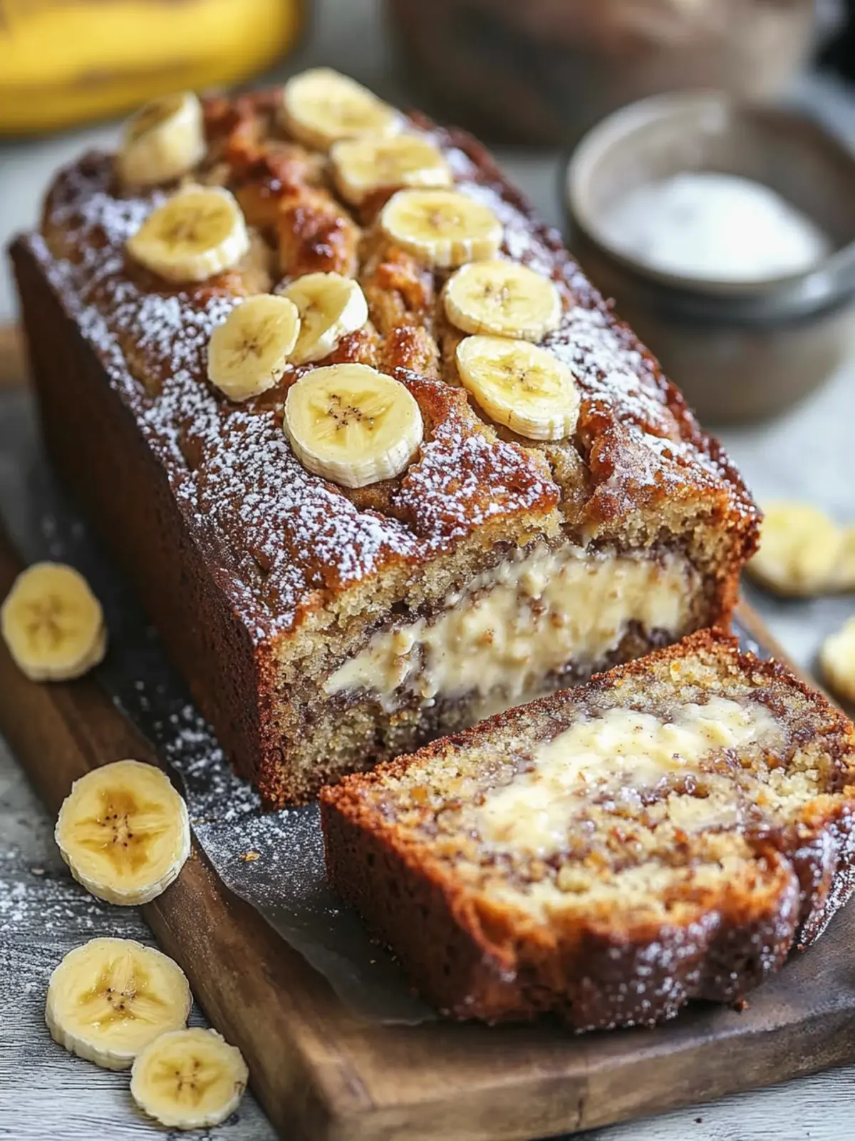 Cheesecake Banana Bread: A Dreamy Twist on Banana Bliss 3 Cheesecake Banana Bread