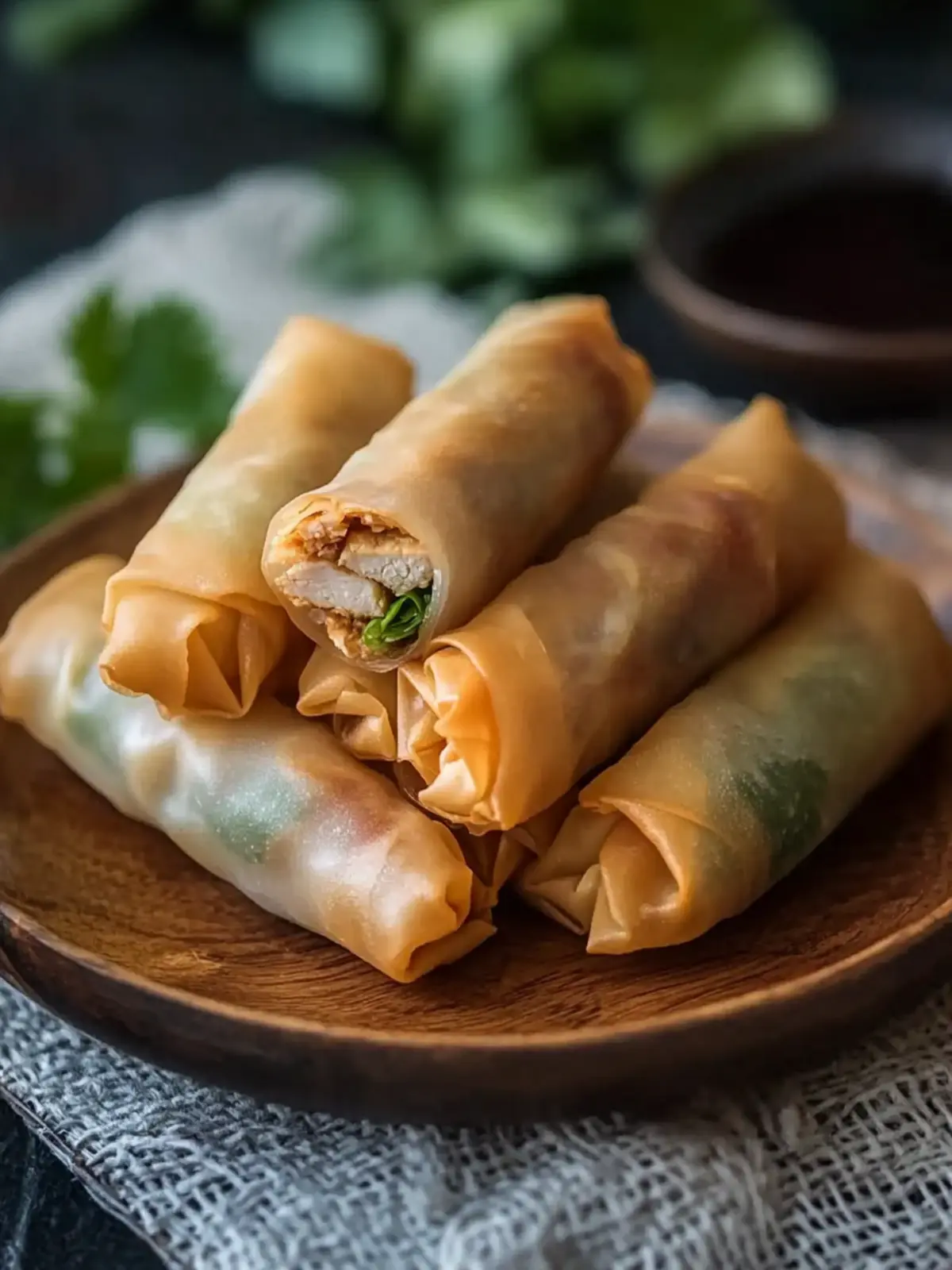 Crispy Chinese Chicken Spring Rolls to Ignite Your Tastebuds 2 Chinese Chicken Spring Rolls