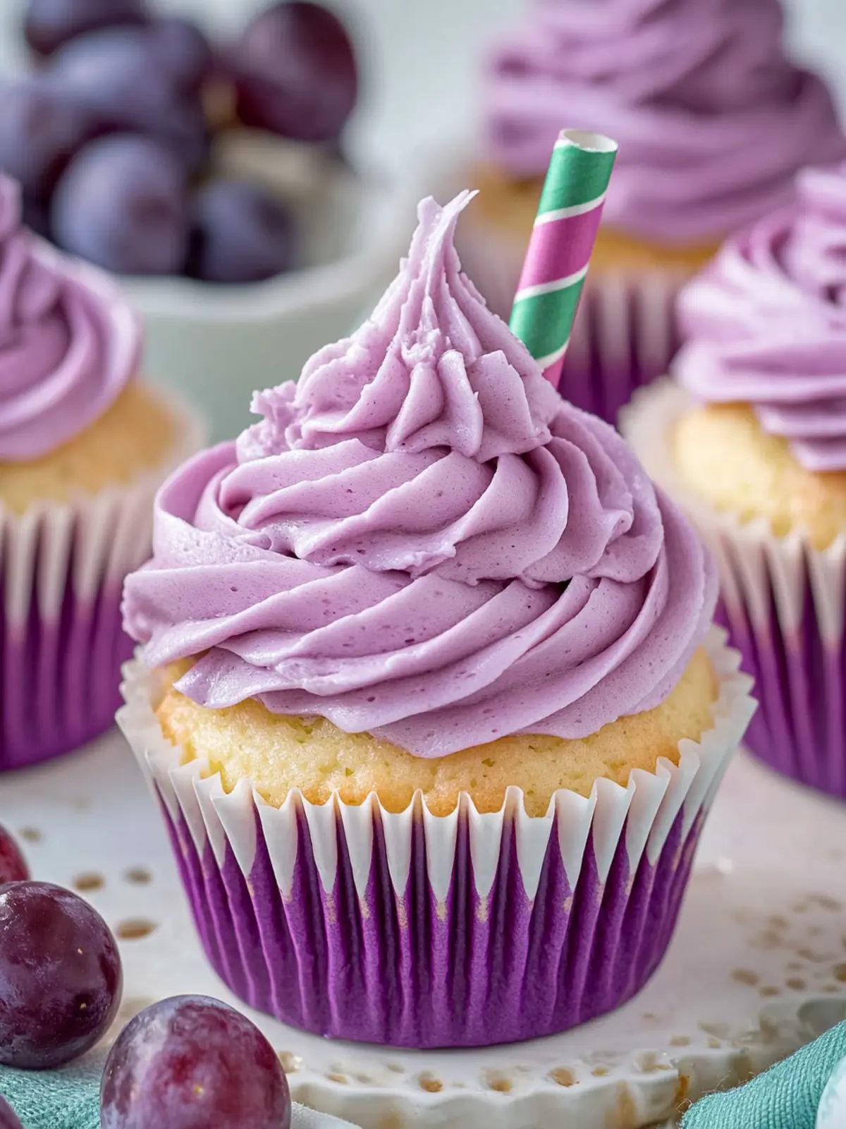 Delicious Grape Soda Cupcakes with Creamy Buttercream Frosting 5 Grape Soda Cupcakes