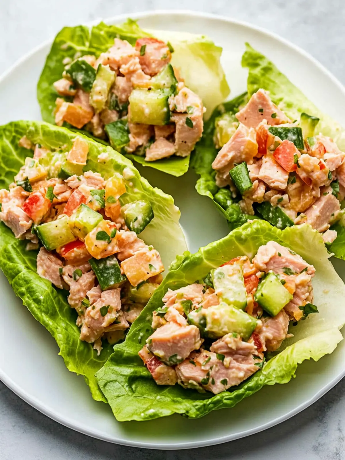 Zesty Tuna Salad Lettuce Wraps for a Fresh Twist on Lunch 2 Tuna Salad Lettuce Wraps