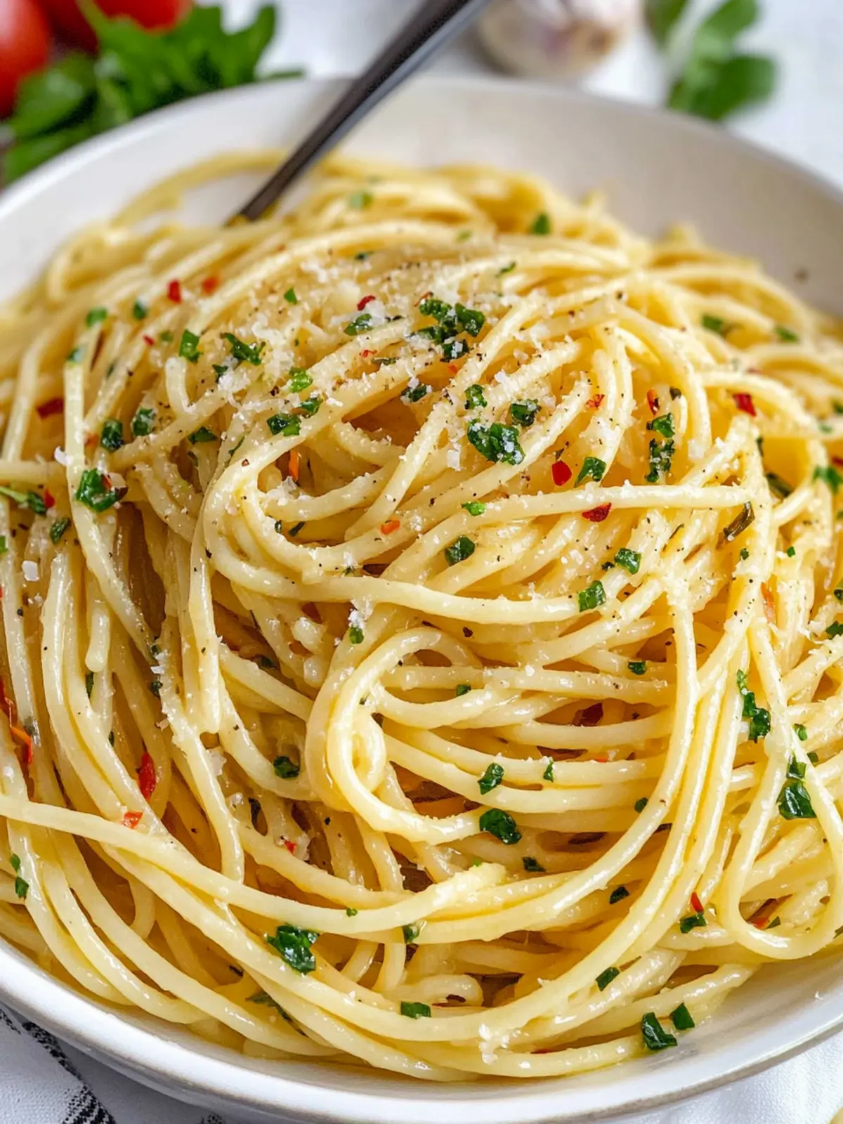Delicious Spaghetti Aglio e Olio: Easy Garlic Olive Oil Pasta 2 Spaghetti Aglio e Olio (Easy Garlic Olive Oil Pasta)