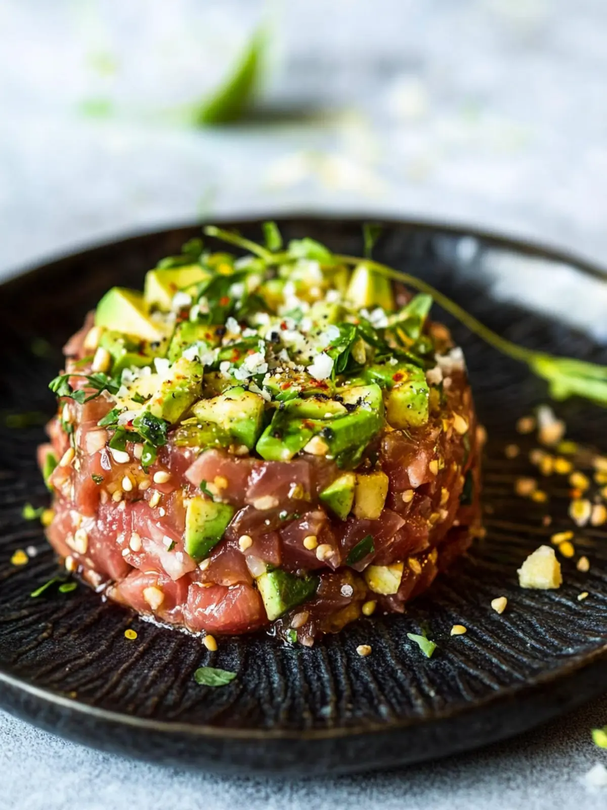 Delicious Tuna Tartare: A Fresh Twist on Sushi Night! 4 Tuna Tartare