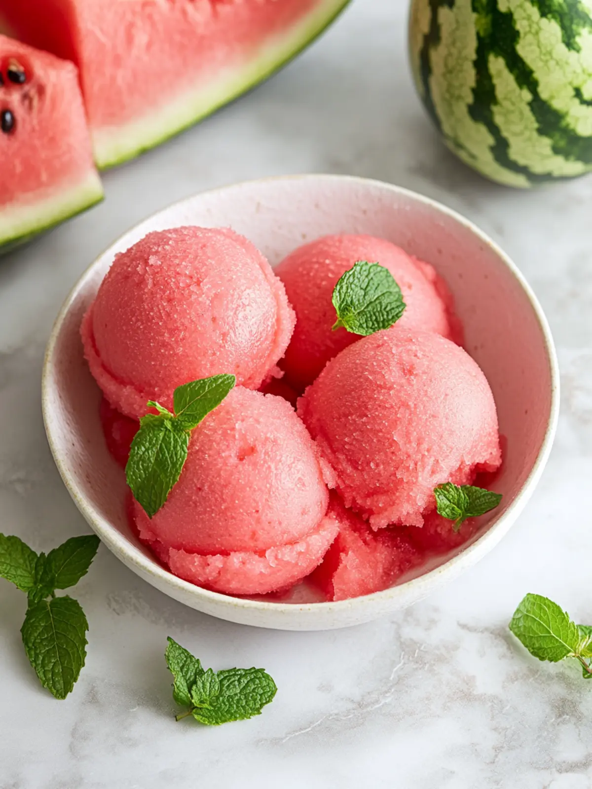 Deliciously Skinny Watermelon Sorbet That Refreshes Instantly 3 Skinny Watermelon Sorbet