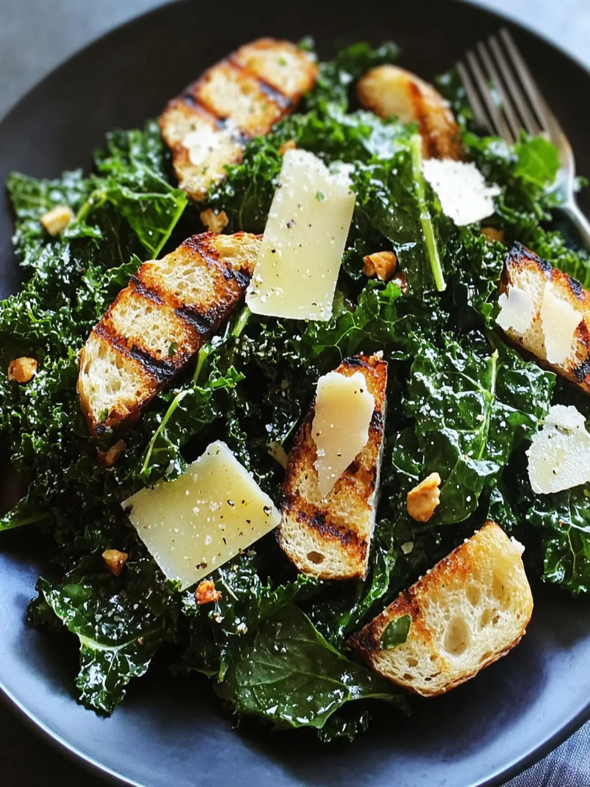 Celebrate Disability Month with Garlicky Grilled Kale Salad 4 Disability Month Garlicky Grilled Kale Salad with Grilled Bread