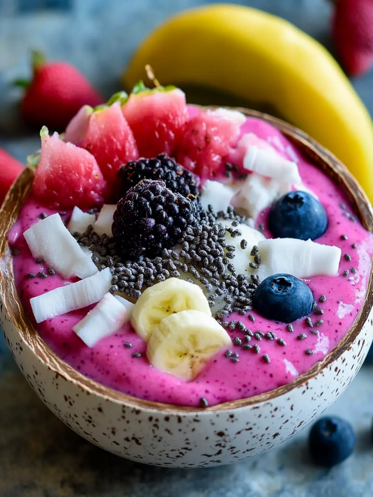 Hunger-Slaying Dragon Fruit Coconut Smoothie Bowl Bliss 5 Hunger Slaying Dragon Fruit Coconut Smoothie Bowl