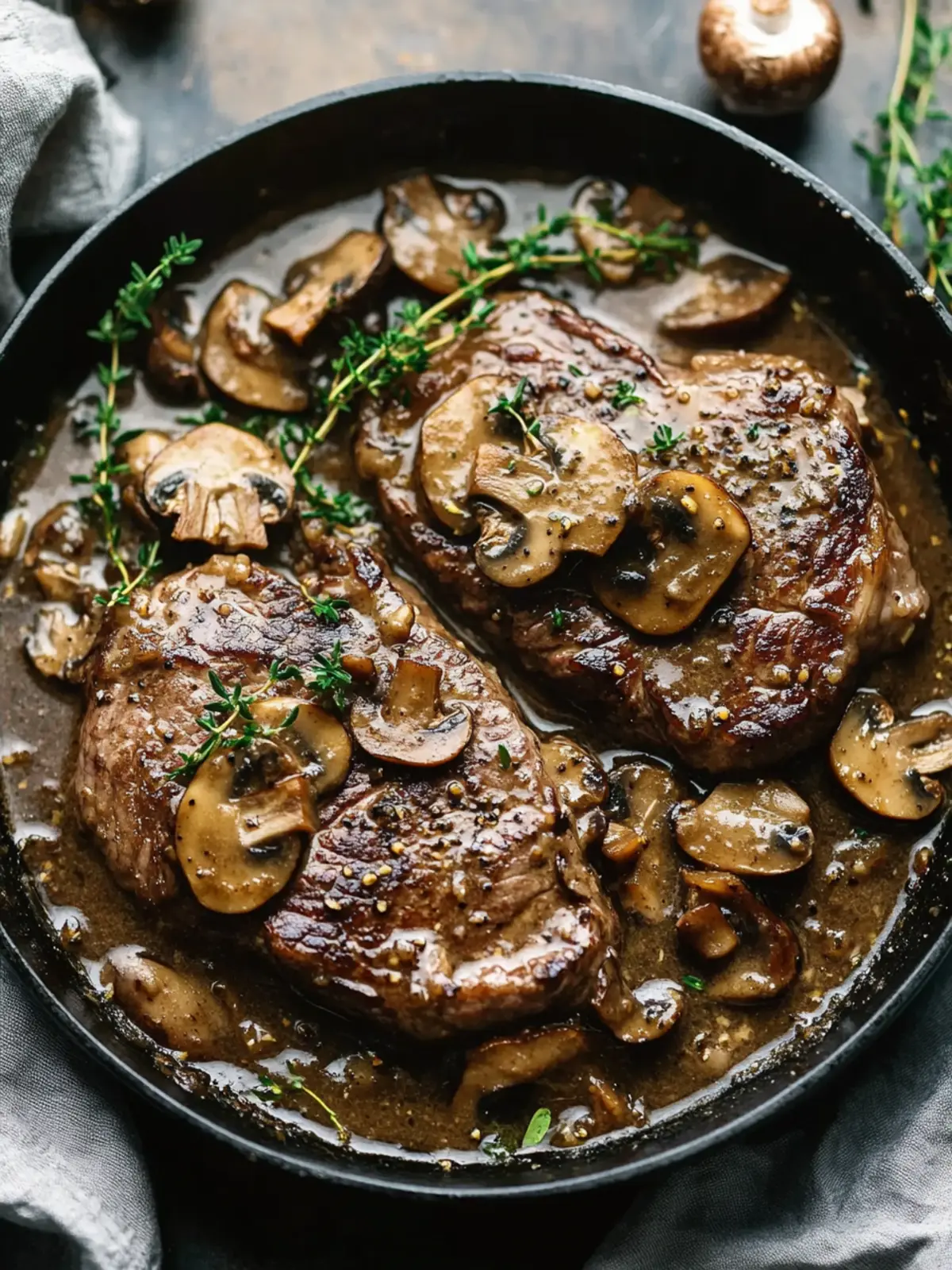 Delicious Cube Steaks with Mushroom Gravy for Comfort Food Lovers 5 Cube Steaks with Mushroom Gravy
