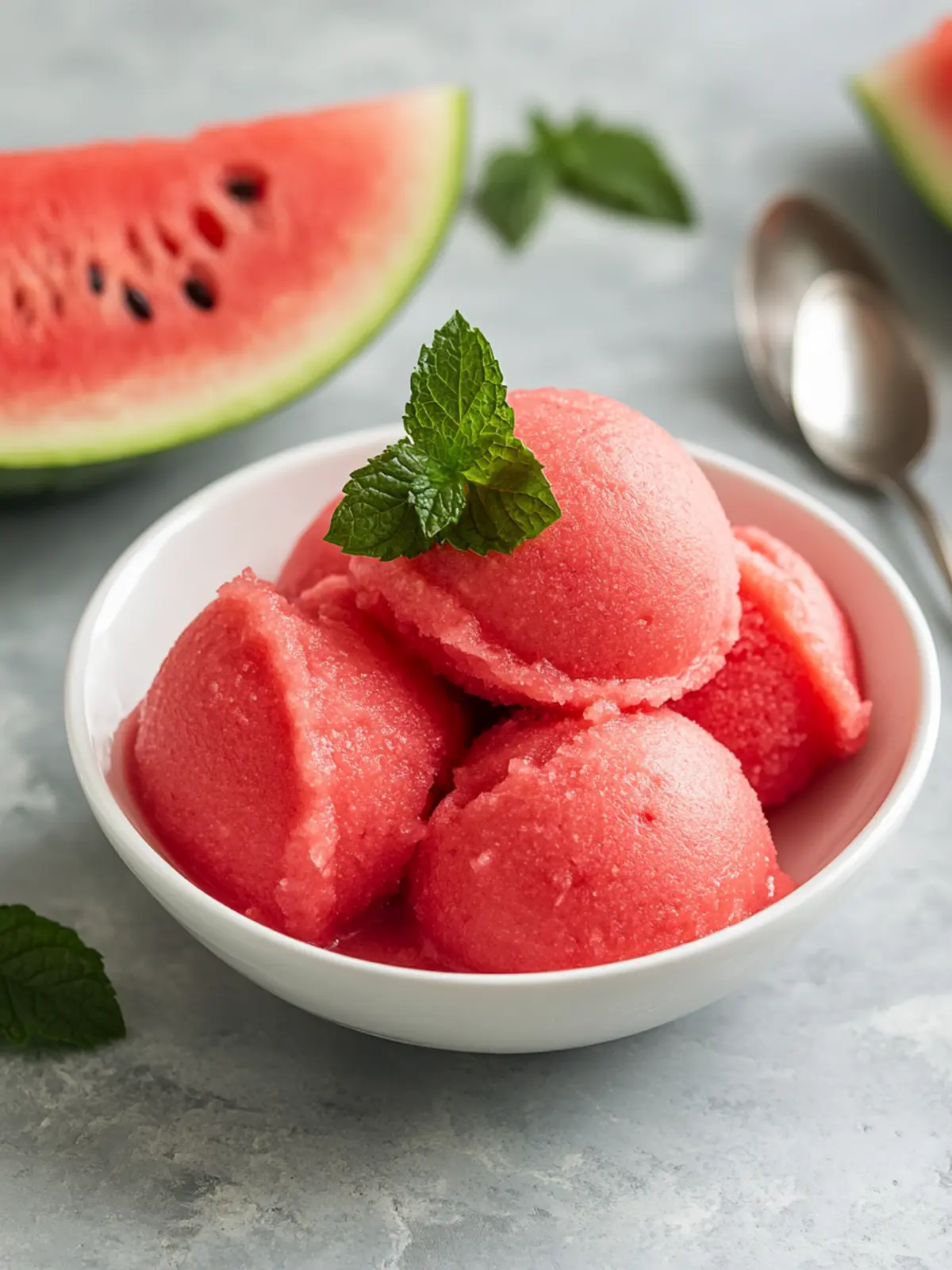 Deliciously Skinny Watermelon Sorbet That Refreshes Instantly 4 Skinny Watermelon Sorbet