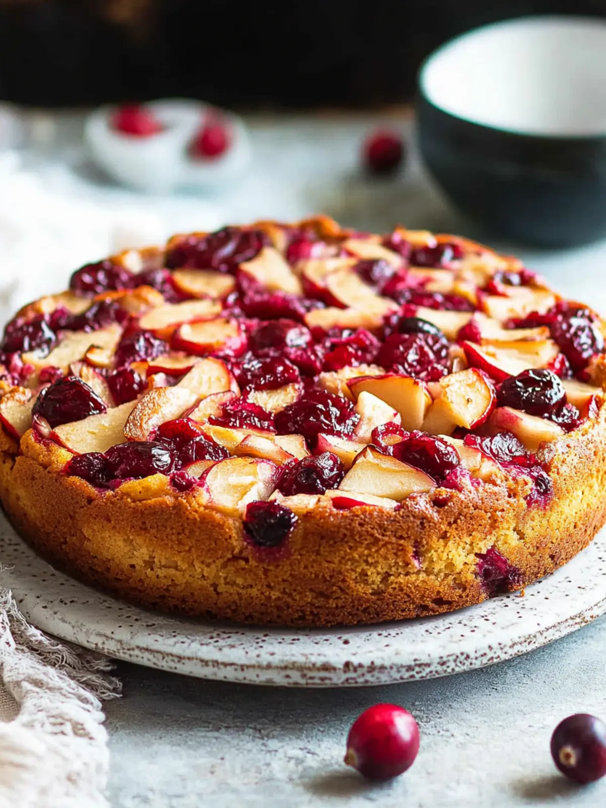 Delicious Apple Cranberry Cake: Perfect for Cozy Evenings 4 Apple Cranberry Cake