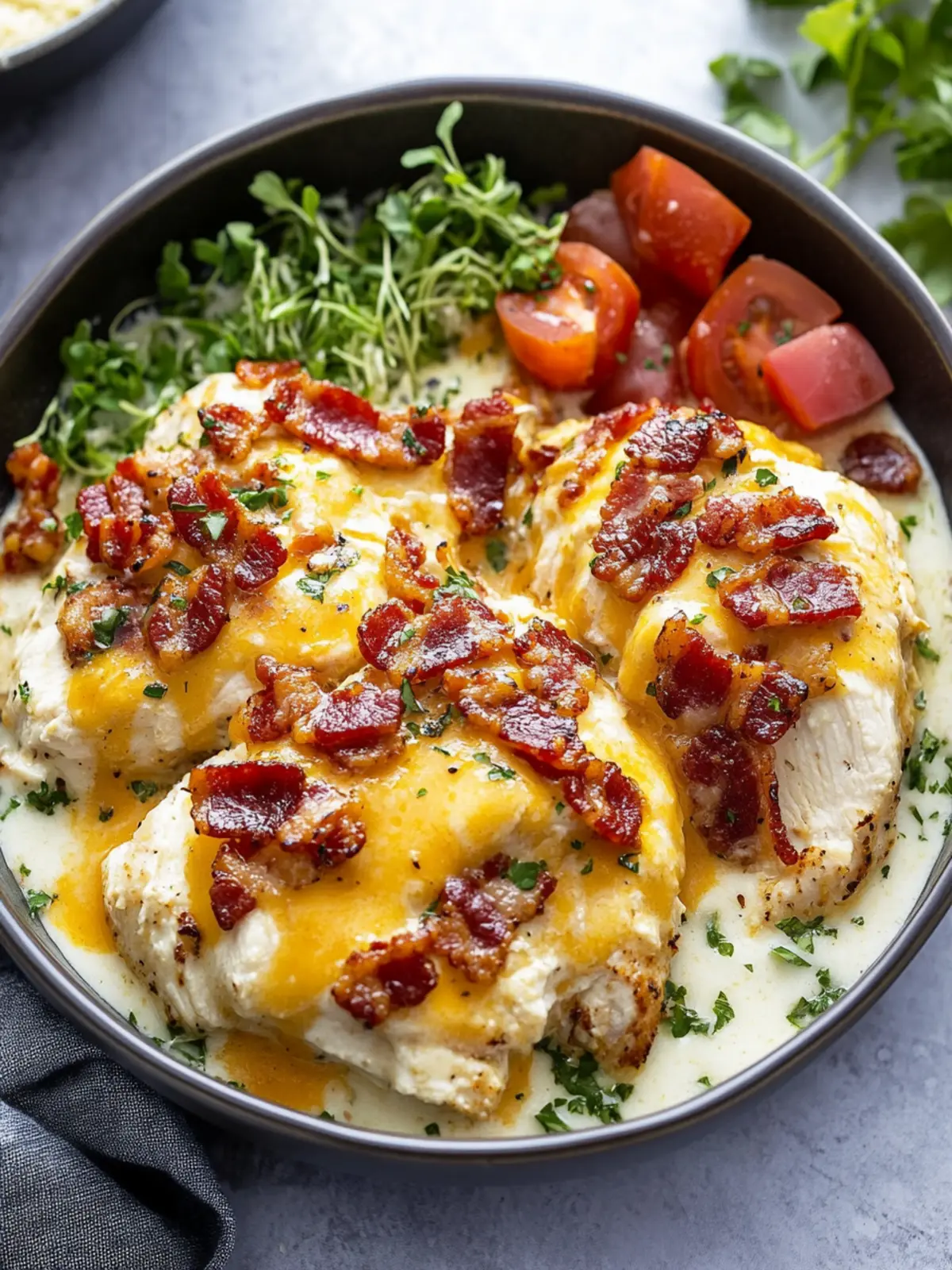Bacon Ranch Chicken: Creamy, Cheesy Comfort in Every Bite 2 Bacon Ranch Chicken