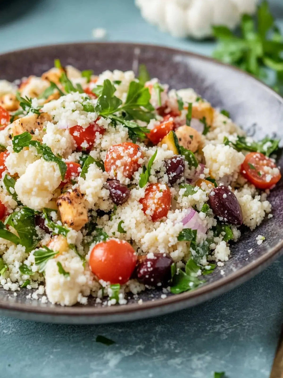 Delicious Disability Month Mediterranean Cauliflower Couscous Salad 4 Disability Month Mediterranean Cauliflower Couscous Salad