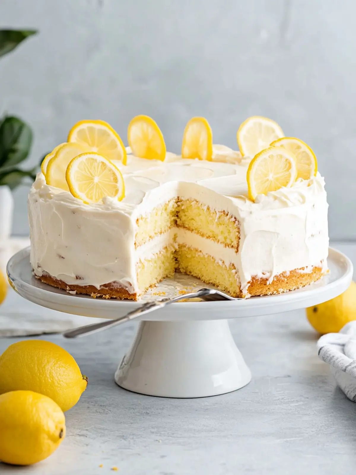 Lemon Cream Cake Recipe That Will Brighten Your Day 3 Lemon Cream Cake Recipe