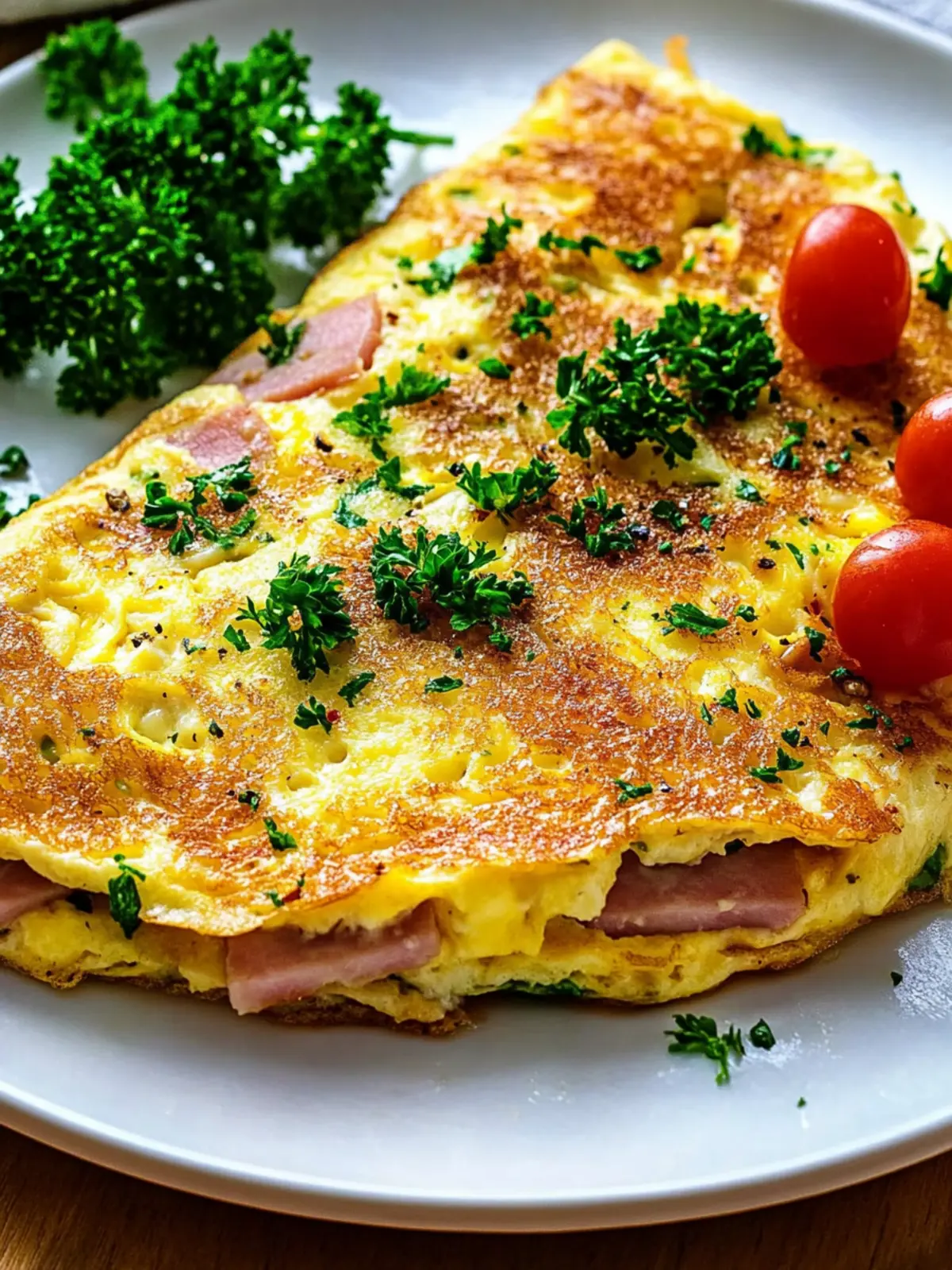 High-Protein Mozzarella Omelet with Ham for a Flavor Boost 2 High-Protein Mozzarella Omelet with Ham