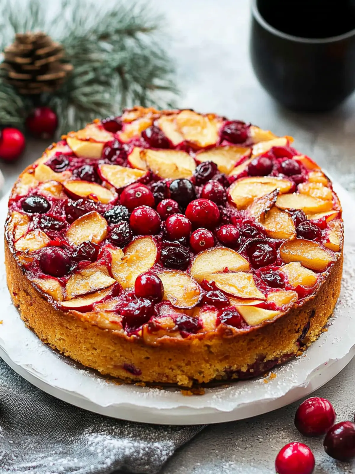 Delicious Apple Cranberry Cake: Perfect for Cozy Evenings 3 Apple Cranberry Cake