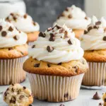 Irresistible Chocolate Chip Cookie Cupcakes with Cream Cheese Frosting 7 Chocolate Chip Cookie Cupcakes with Cream Cheese Frosting