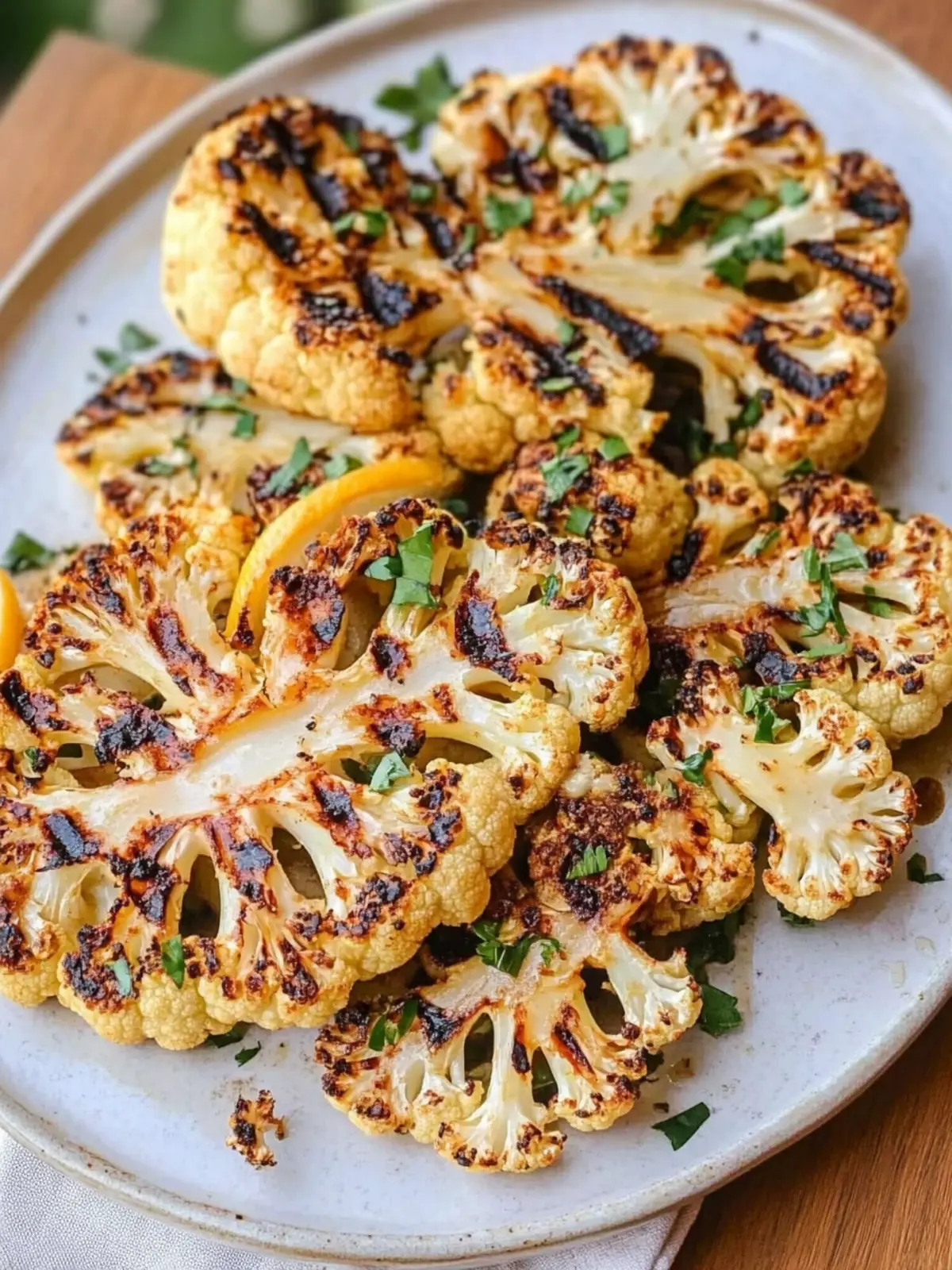 Savory Grilled Cauliflower Steaks for a Flavorful Feast 4 Grilled Cauliflower Steaks