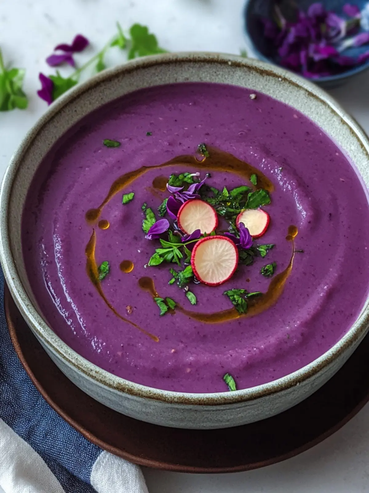Creamy Purple Yam Soup That Will Brighten Your Day 3 Purple Yam Soup
