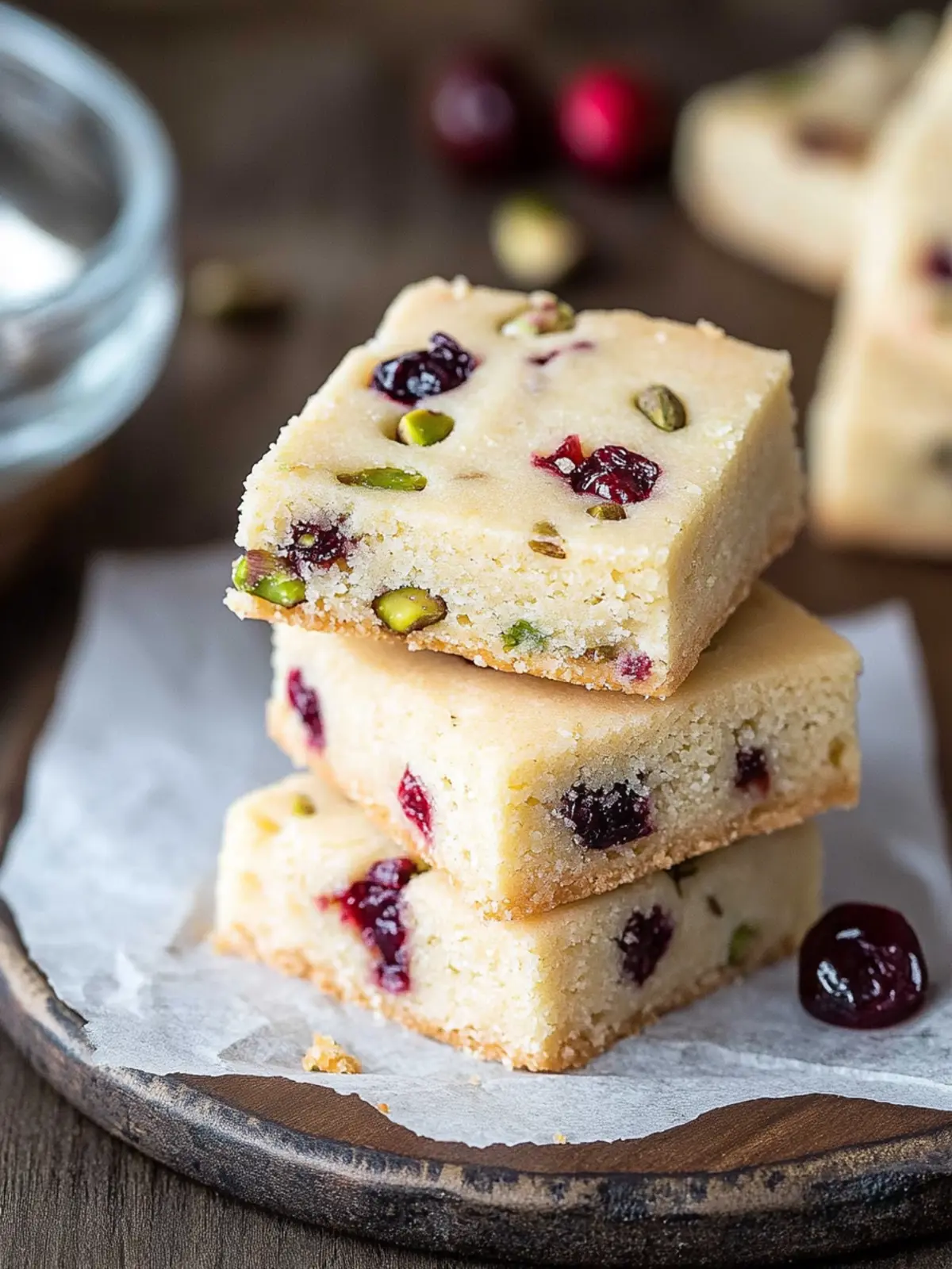 Cranberry Pistachio Shortbread: A Festive Delight to Savor 3 Cranberry Pistachio Shortbread