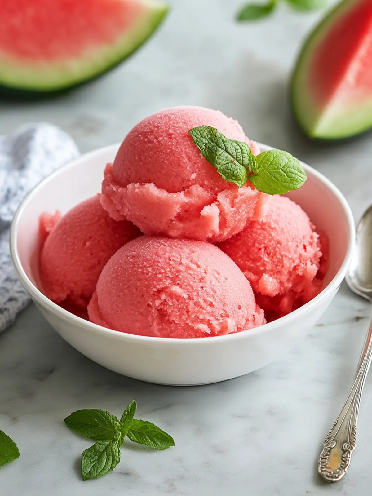 Deliciously Skinny Watermelon Sorbet That Refreshes Instantly 2 Skinny Watermelon Sorbet
