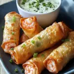Creamy Shrimp Egg Rolls with Spicy Jalapeño Ranch Dip 10 Creamy Shrimp Egg Rolls with Jalapeño Ranch Dip