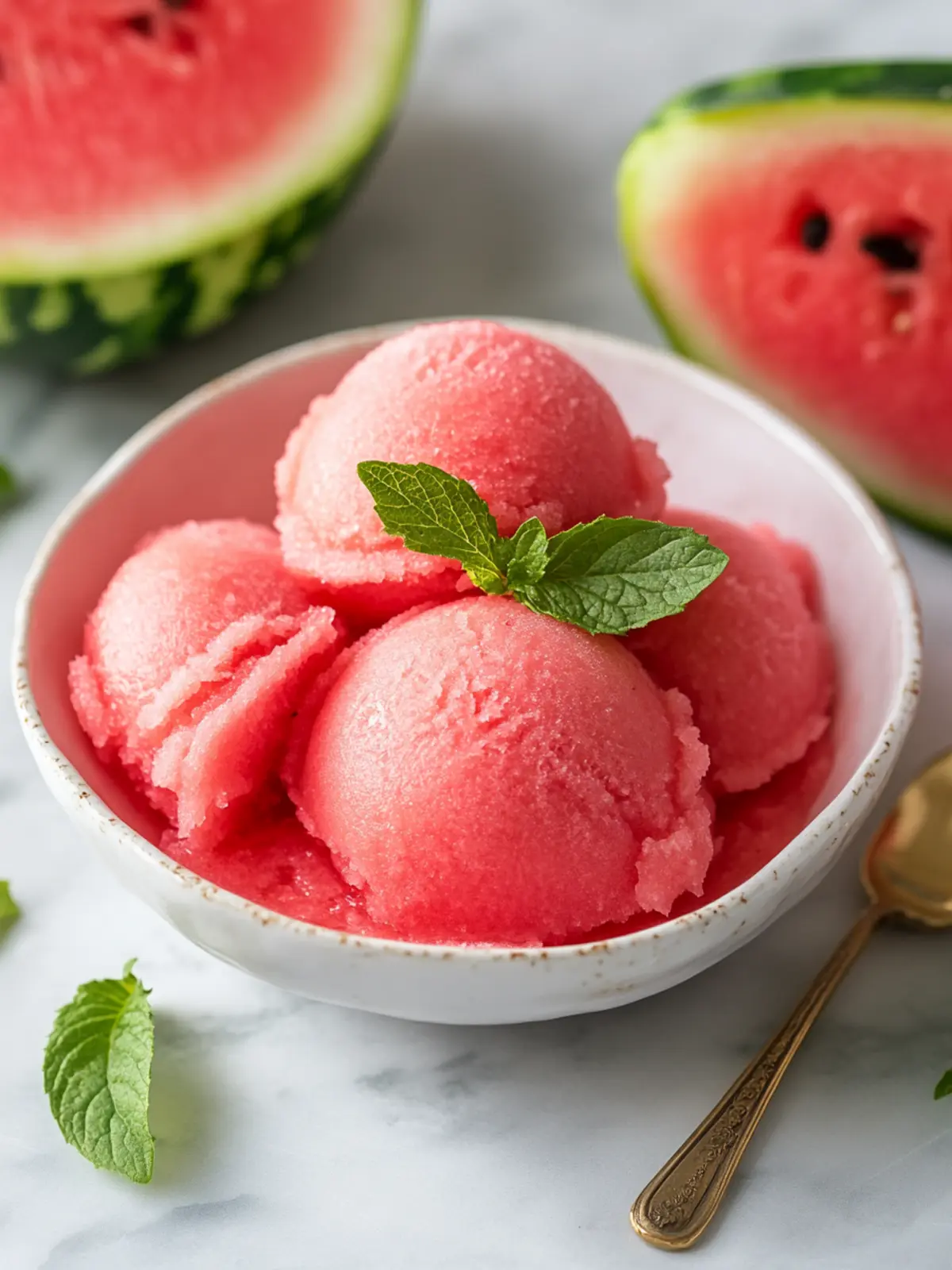 Deliciously Skinny Watermelon Sorbet That Refreshes Instantly 5 Skinny Watermelon Sorbet