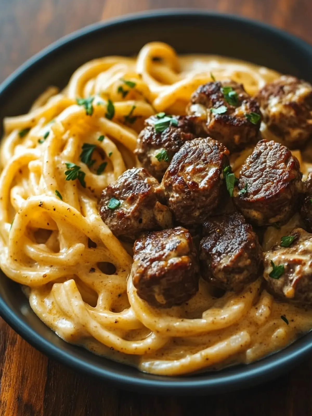 Creamy Garlic Butter Steak Bites with Spicy Cajun Alfredo Pasta 3 Creamy Garlic Butter Steak Bites with Spicy Cajun Alfredo Twisted Pasta