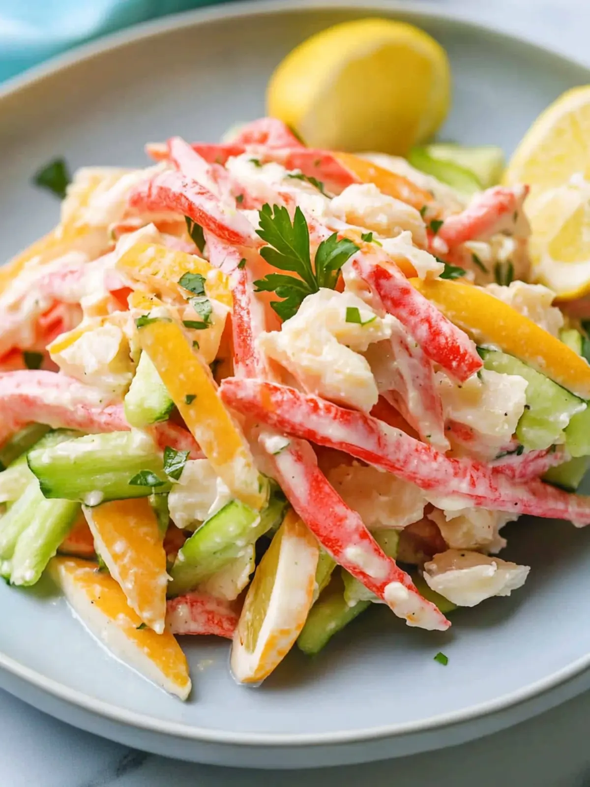 Quick and Easy Spicy Crab Salad with Mango Magic 2 Quick and Easy Spicy Crab Salad