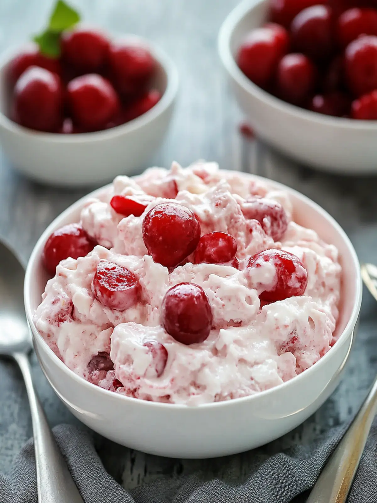 Cherry Salad: 6 Ingredient Pink Fluff for Dreamy Desserts 4 Cherry Salad (6 Ingredient Pink Fluff)