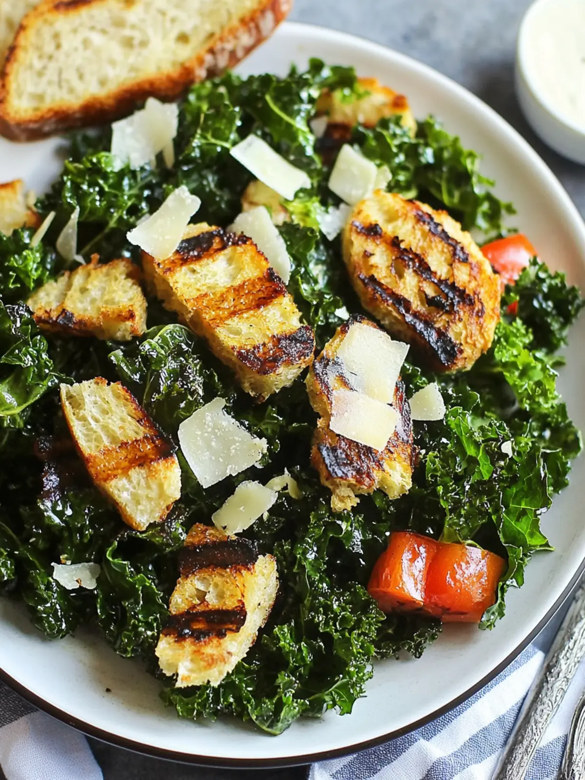 Celebrate Disability Month with Garlicky Grilled Kale Salad 5 Disability Month Garlicky Grilled Kale Salad with Grilled Bread