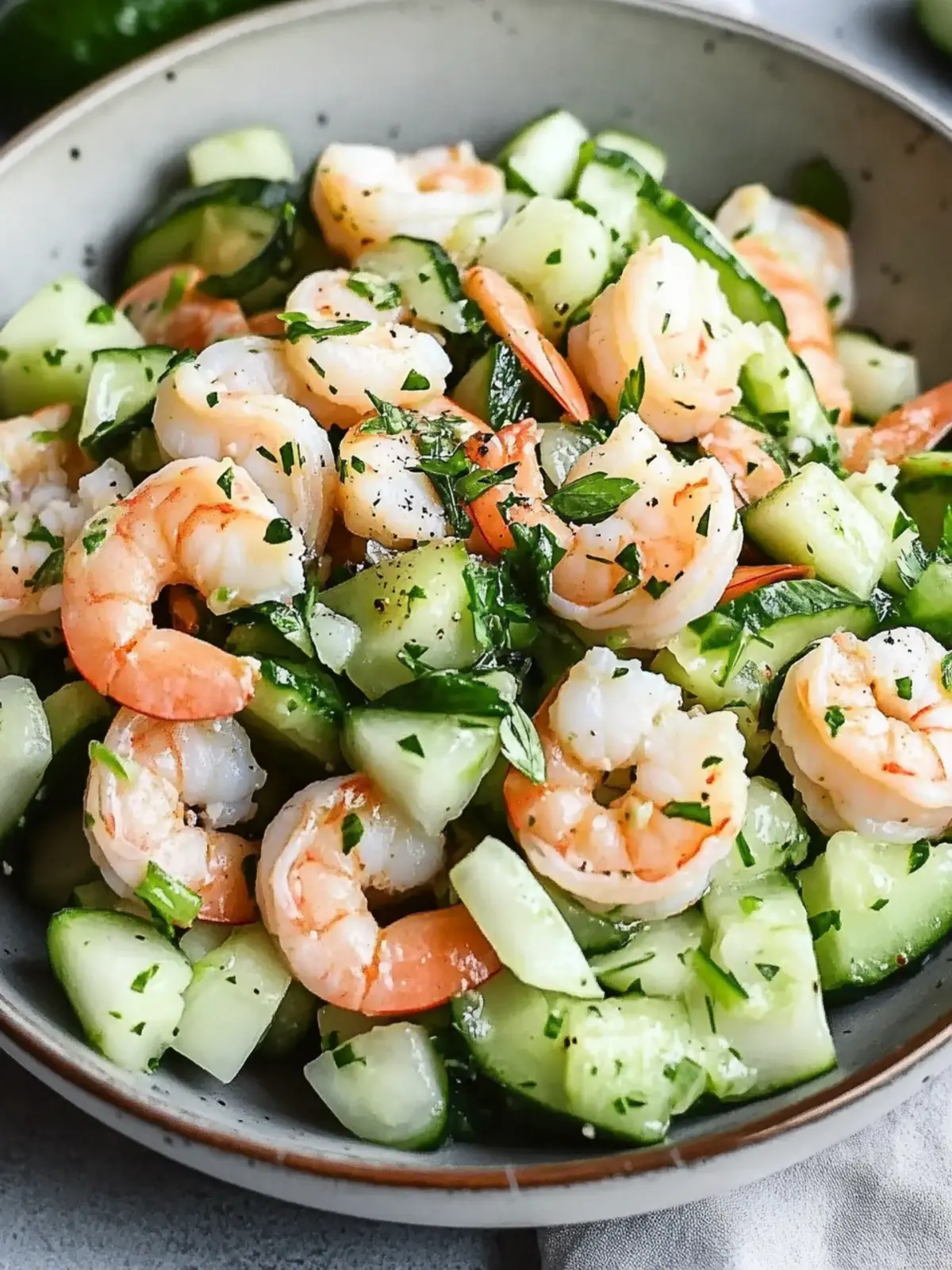 Zesty Cucumber Shrimp Salad for Quick Healthy Meals 2 Cucumber Shrimp Salad