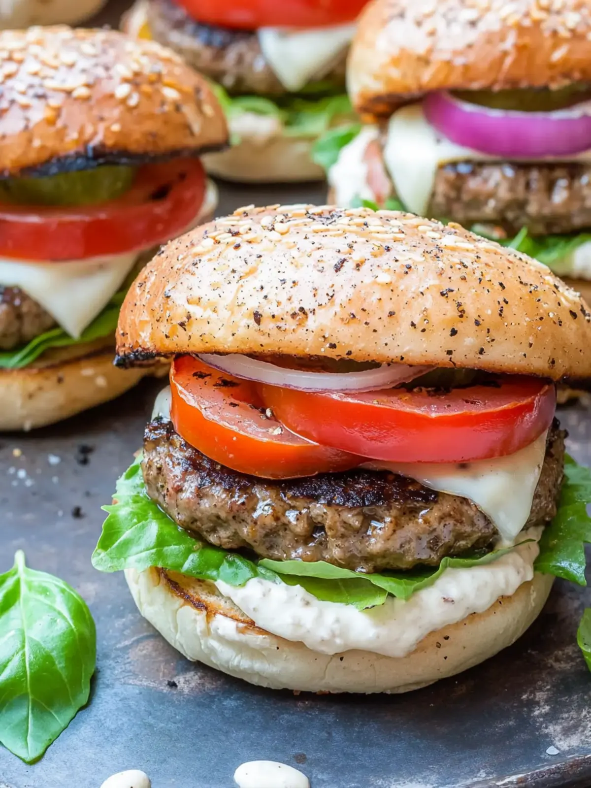 Savory Italian Grilled Hamburgers You'll Crave Every Weekend 2 Italian Grilled Hamburgers