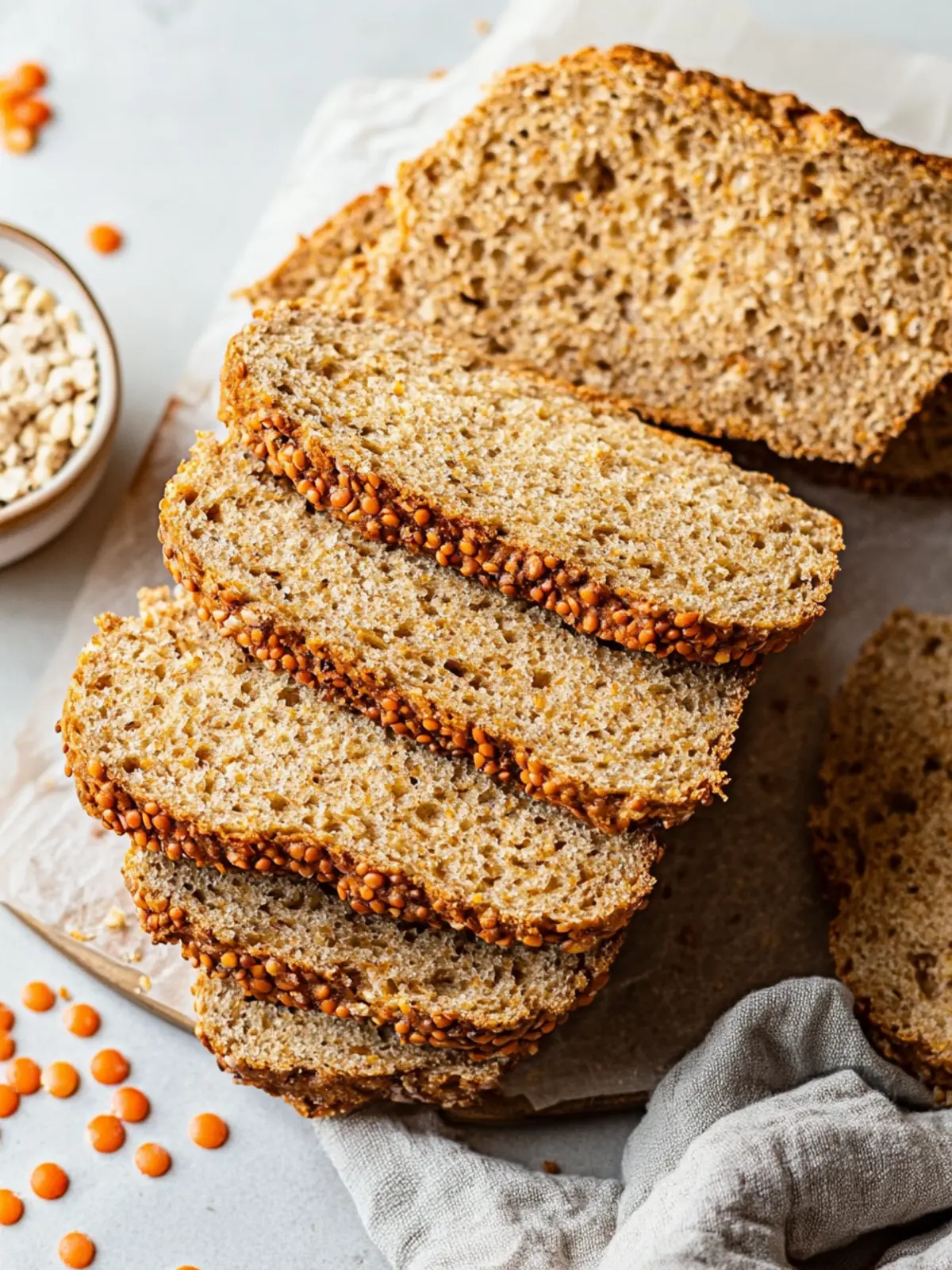Irresistible Red Lentil Bread: A Wholesome Twist! 2 Red Lentil Bread